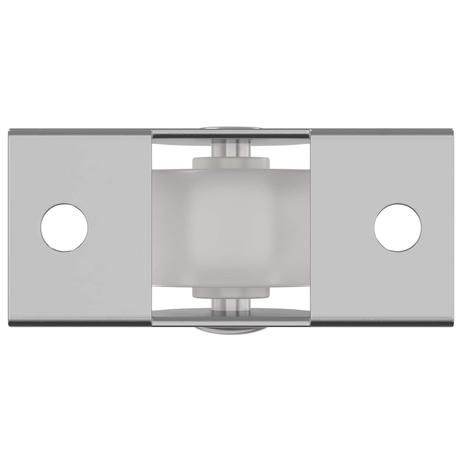 vidaXL Wózek 2 pcs Biały 42 x 11,5 x 29 mm Żelazo
