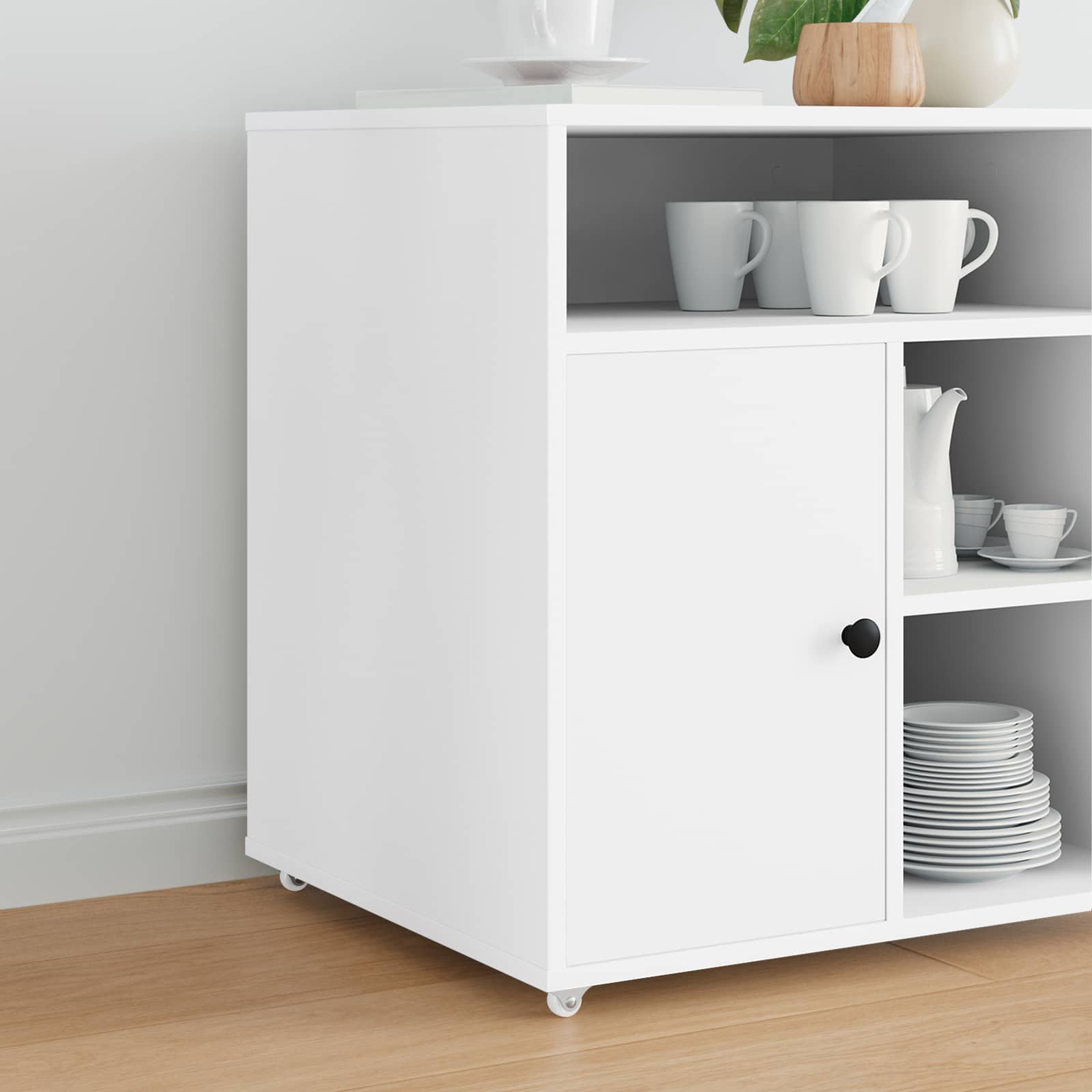 vidaXL Wózek 12 pcs Biały 42 x 11,5 x 29 mm Żelazo
