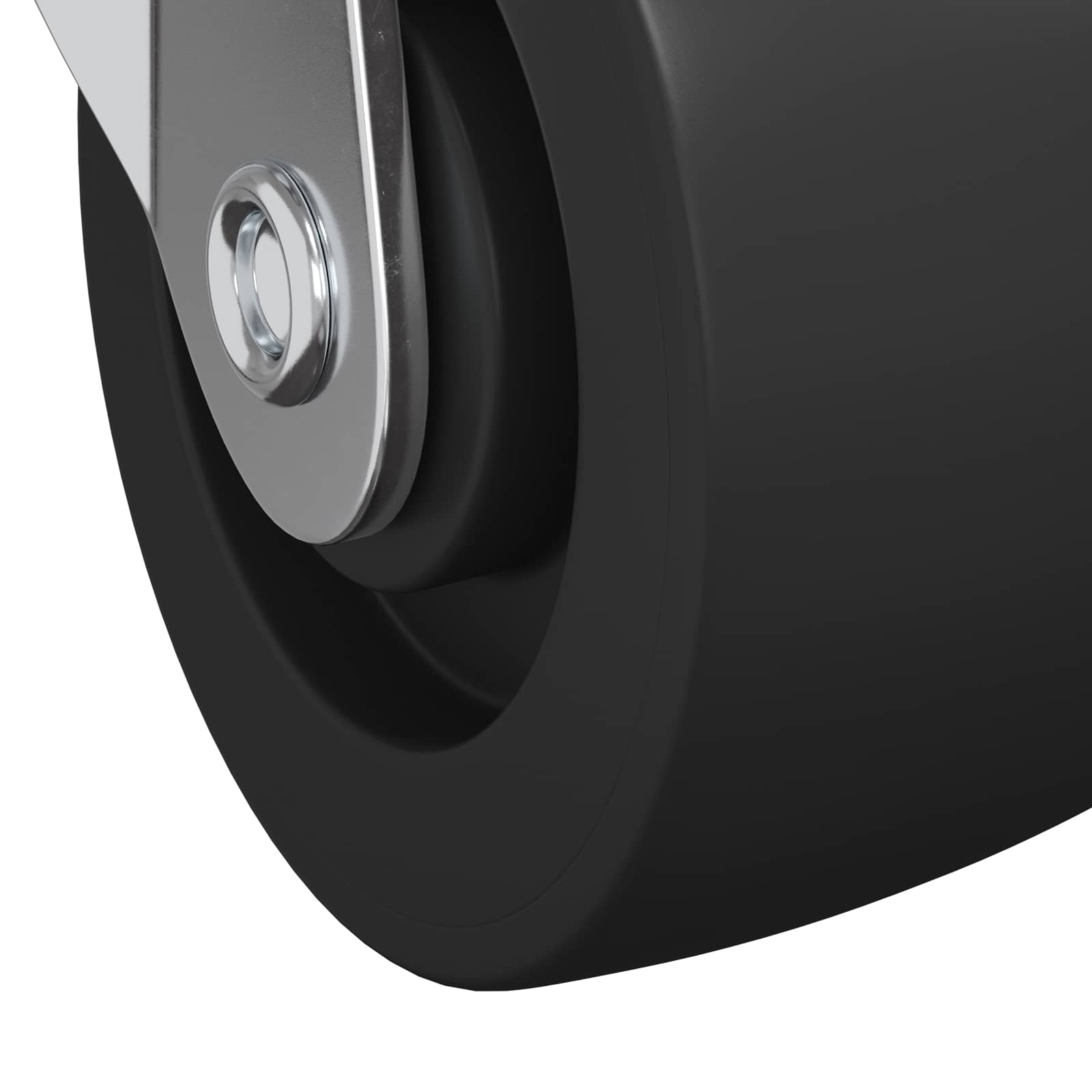 vidaXL Wózek 2 pcs czarno-srebrny 50,7 x 50,7 x 24,4 mm Żelazo i nylon