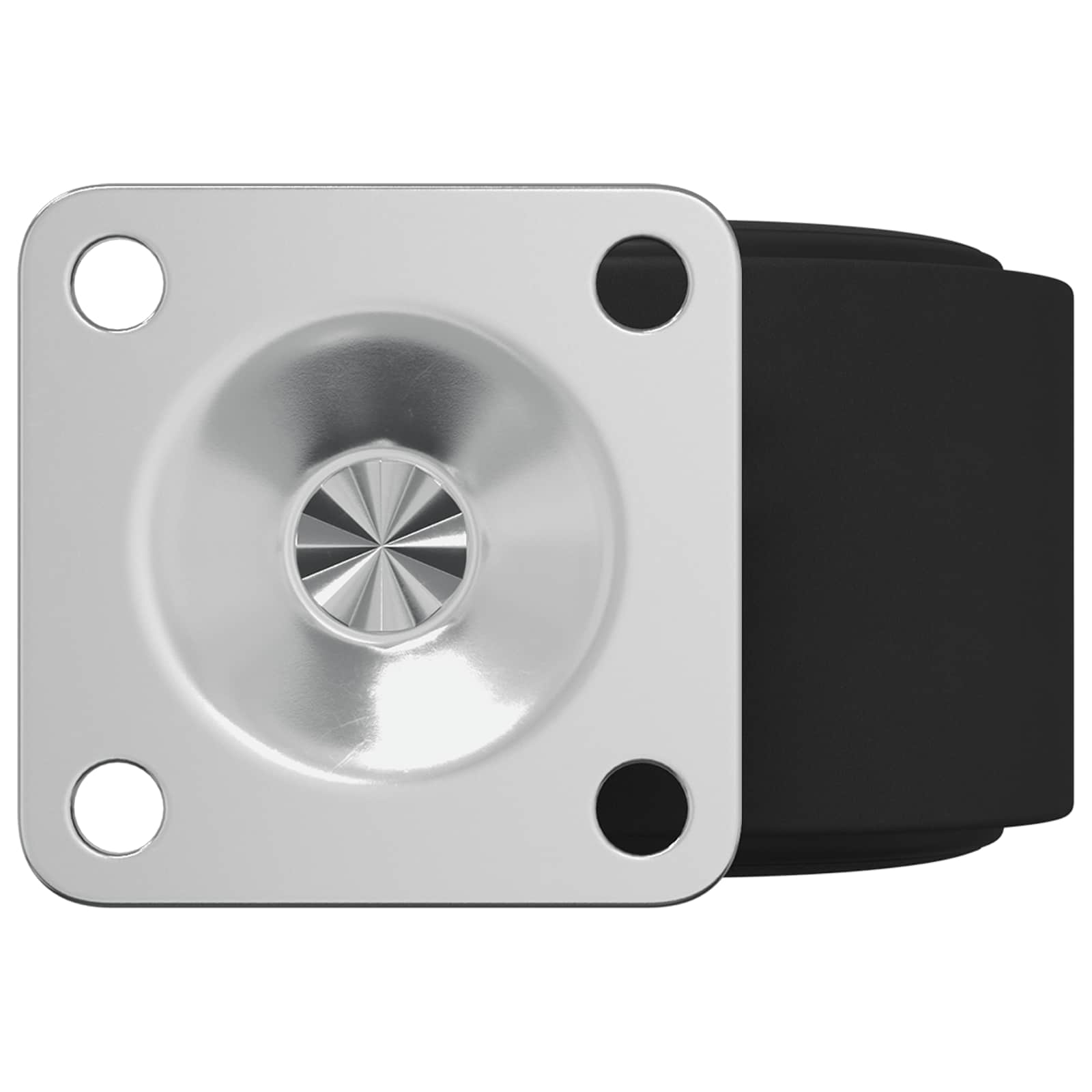 vidaXL Obrotowe kółko 2 pcs Czarny 39,5 x 39,5 x 37,8 mm Żelazo i PP