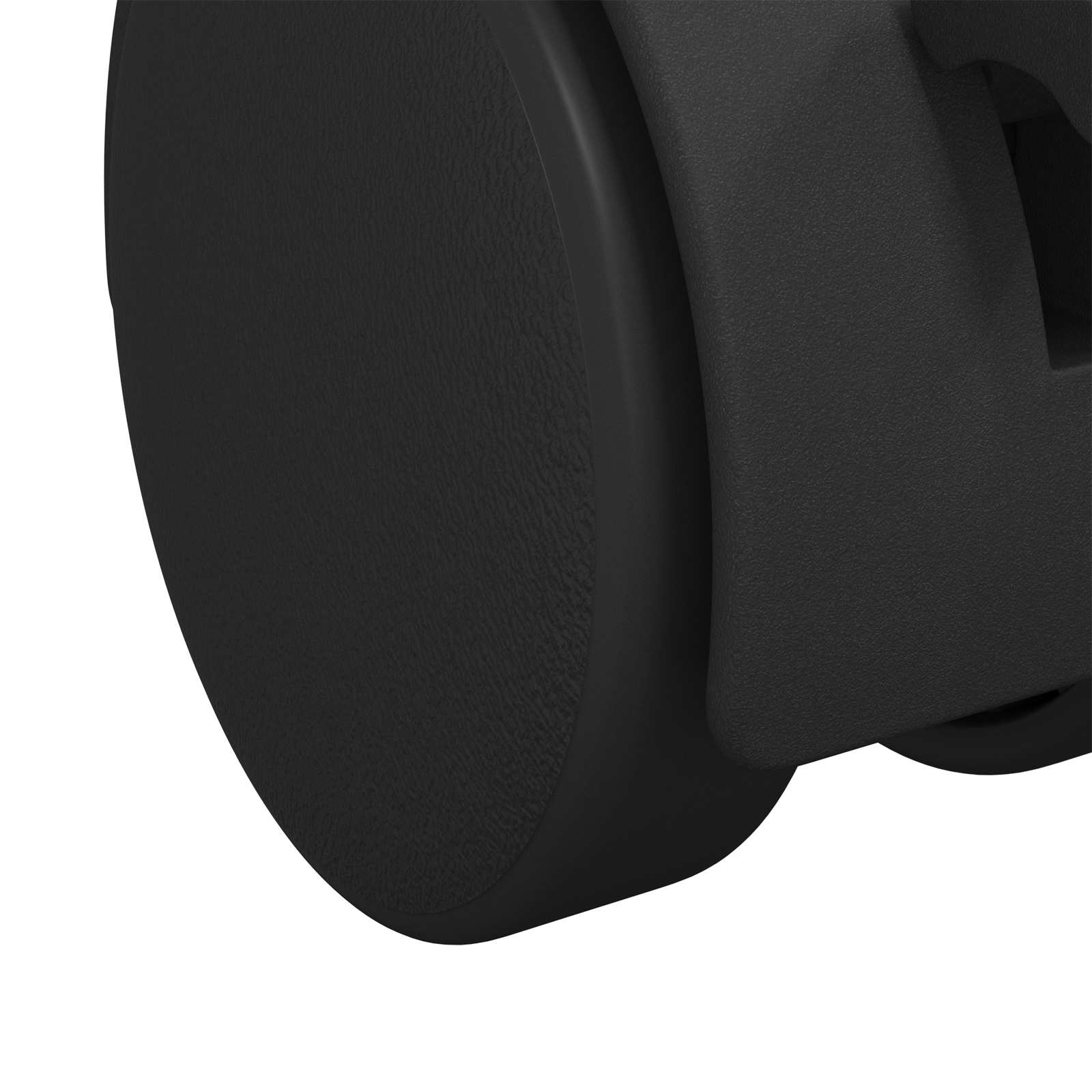 vidaXL Wózek 2 pcs Czarny 39,5 x 39,5 x 37,8 mm Żelazo i polipropylen