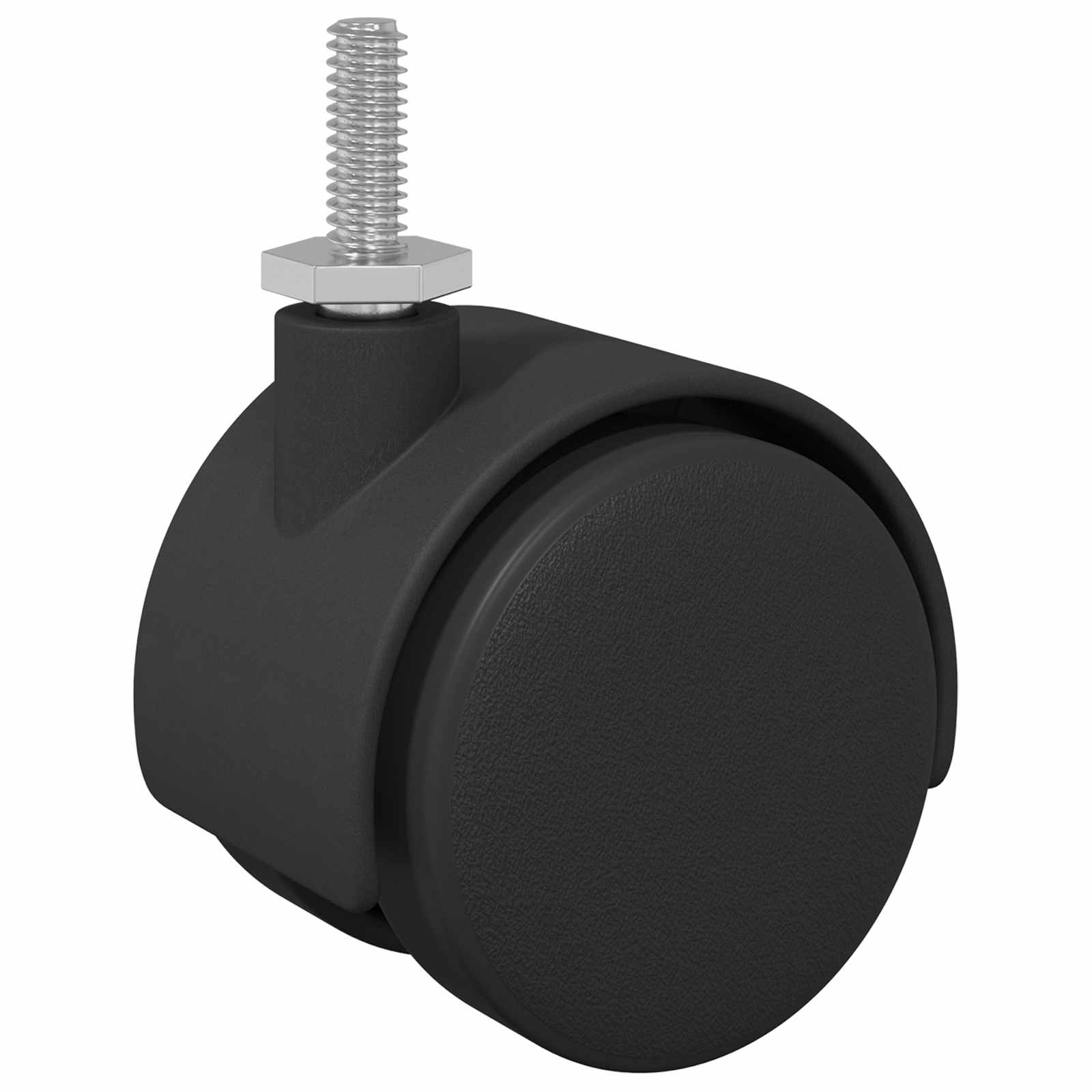 vidaXL Wózek 2 pcs Czarny i Srebrny 40,1 x 40,1 x 37,8 mm Żelazo i PP
