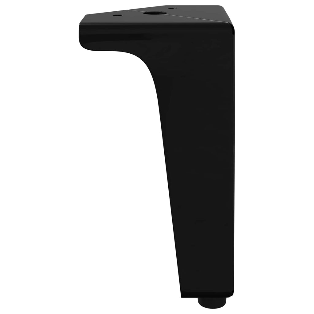 vidaXL Nóżki meblowe 2 pcs Czarny 54,1 x 54,1 x 100 mm Żelazo