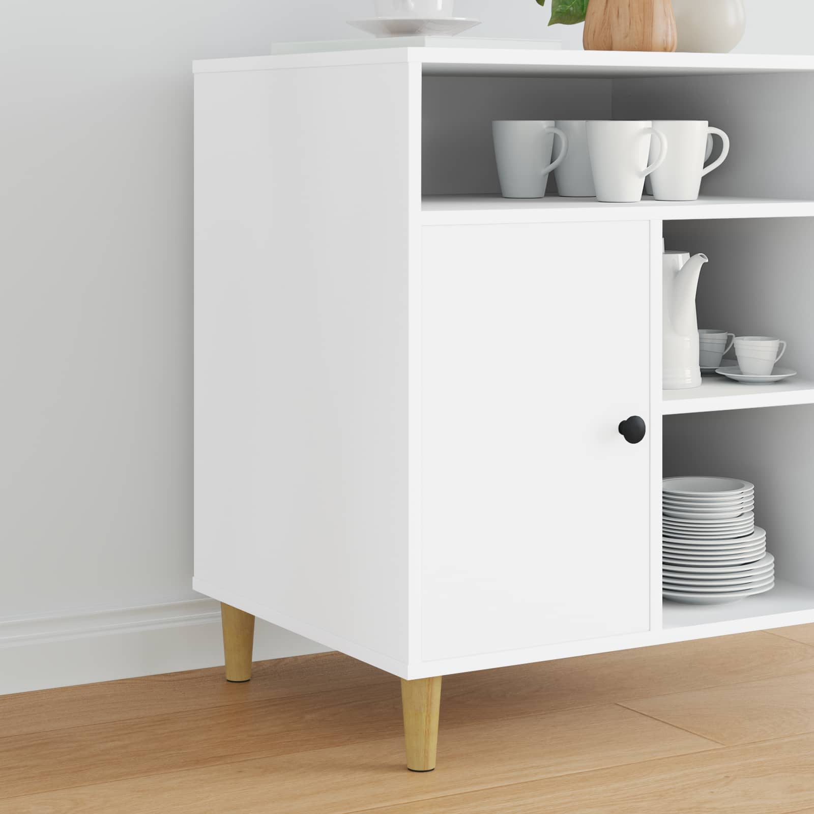 vidaXL Nóżki meblowe 12 pcs Brązowy Ø 44 x 100 mm
