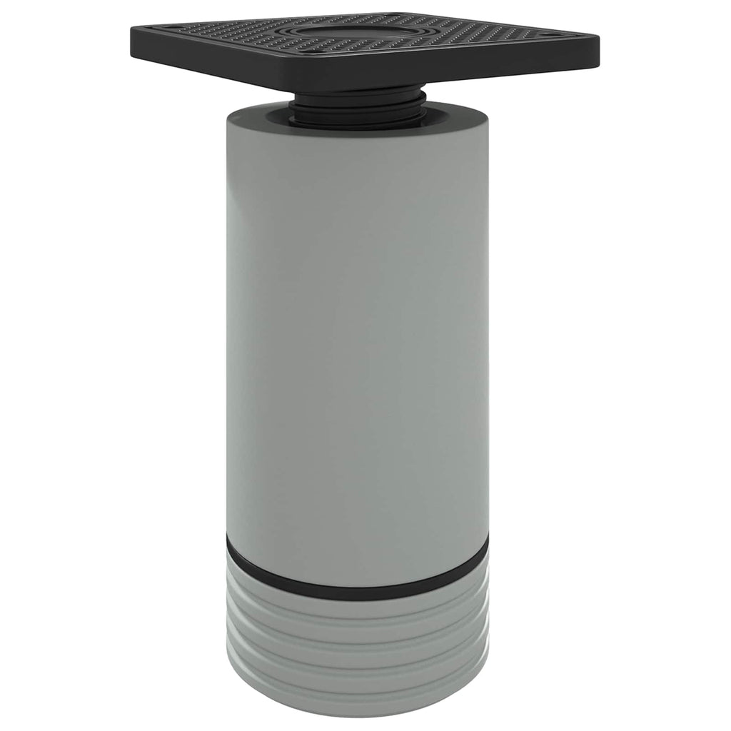 vidaXL Nóżki meblowe Z regulacją 2 pcs Biały 64 x 64 x 100 mm PP