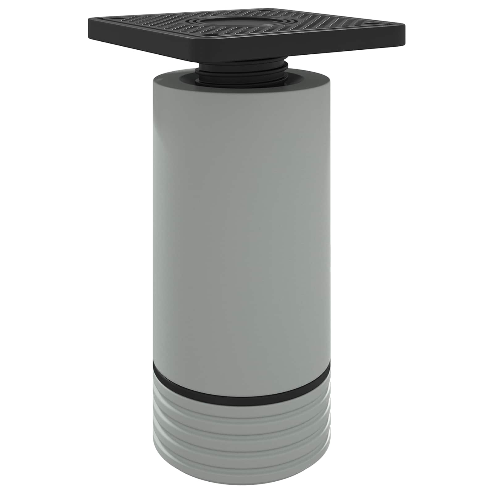vidaXL Nóżki meblowe Z regulacją 12 pcs Biały 64 x 64 x 100 mm PP