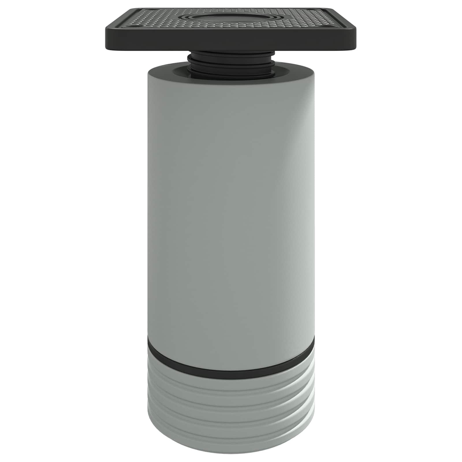 vidaXL Nóżki meblowe Z regulacją 12 pcs Biały 64 x 64 x 100 mm PP