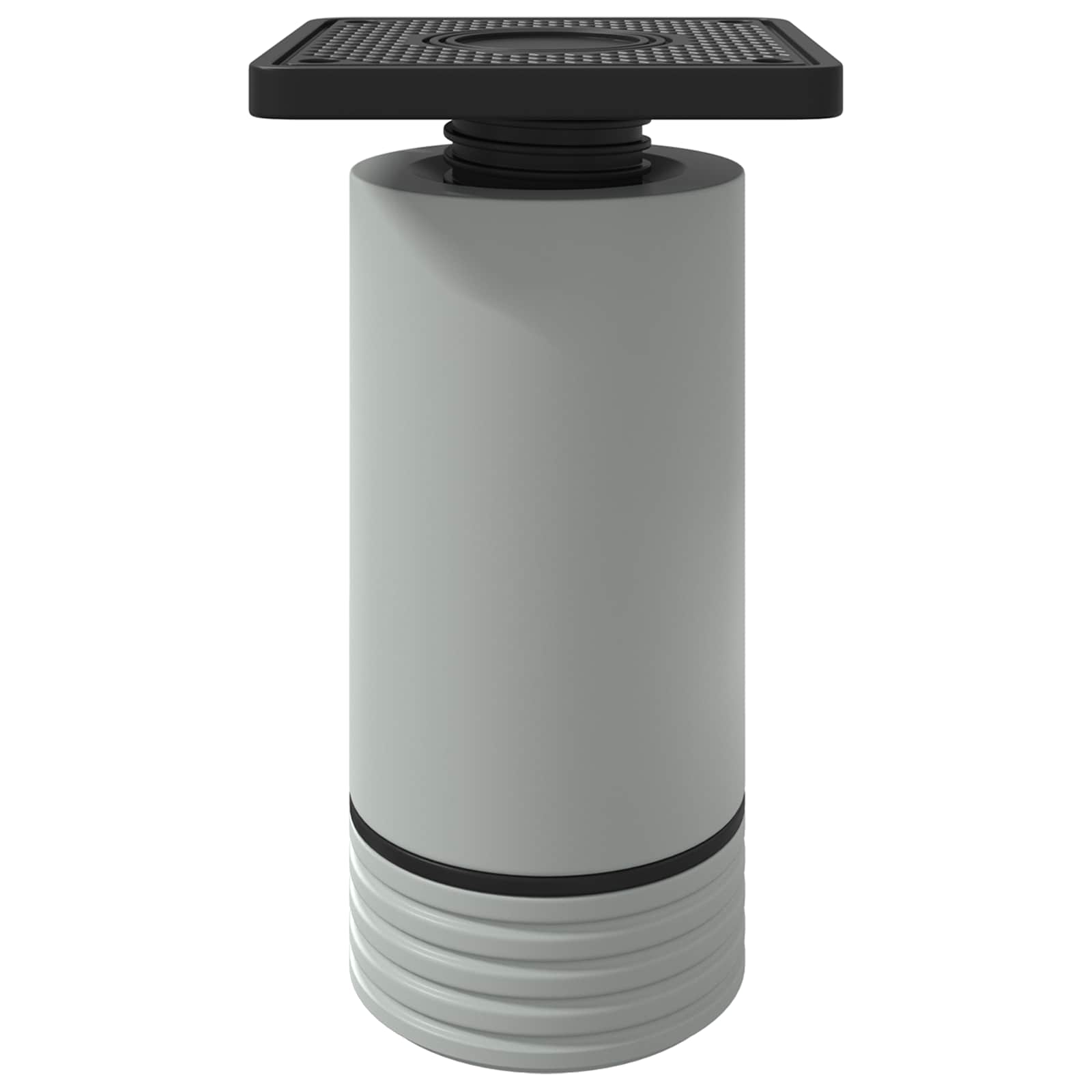 vidaXL Nóżki meblowe Z regulacją 12 pcs Biały 64 x 64 x 100 mm PP