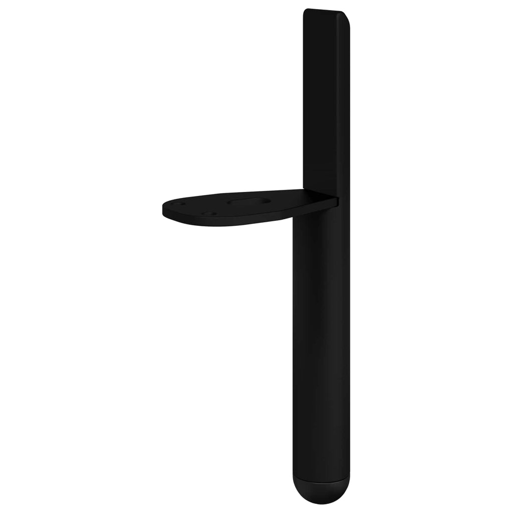 vidaXL Nóżki meblowe 12 pcs Czarny 66 x 36 x 160 mm Żelazo