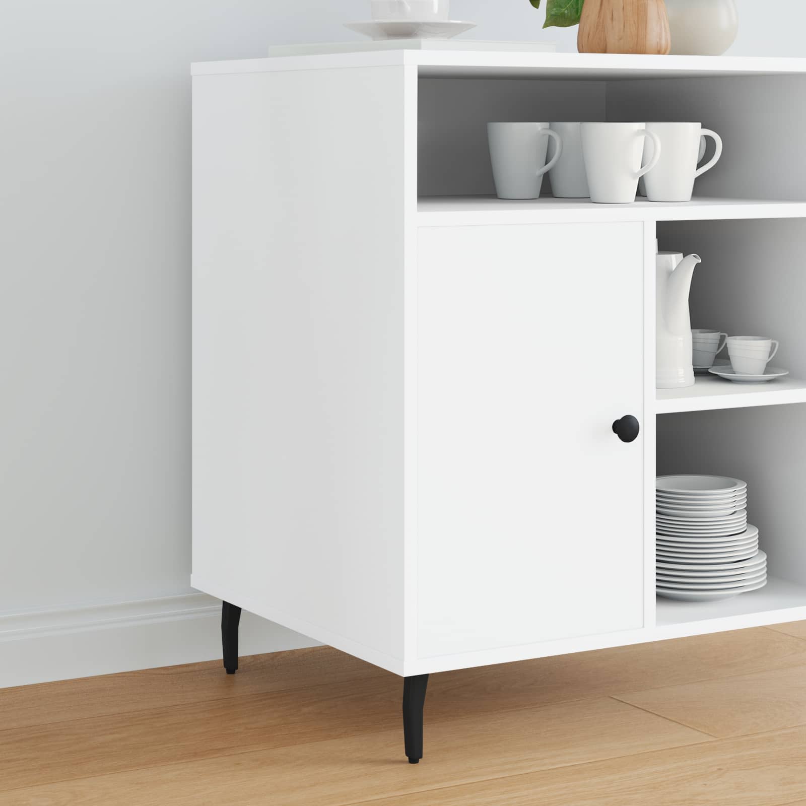 vidaXL Nogi Stojące 12 pcs Czarny 40 x 40 x 100 mm Żelazo