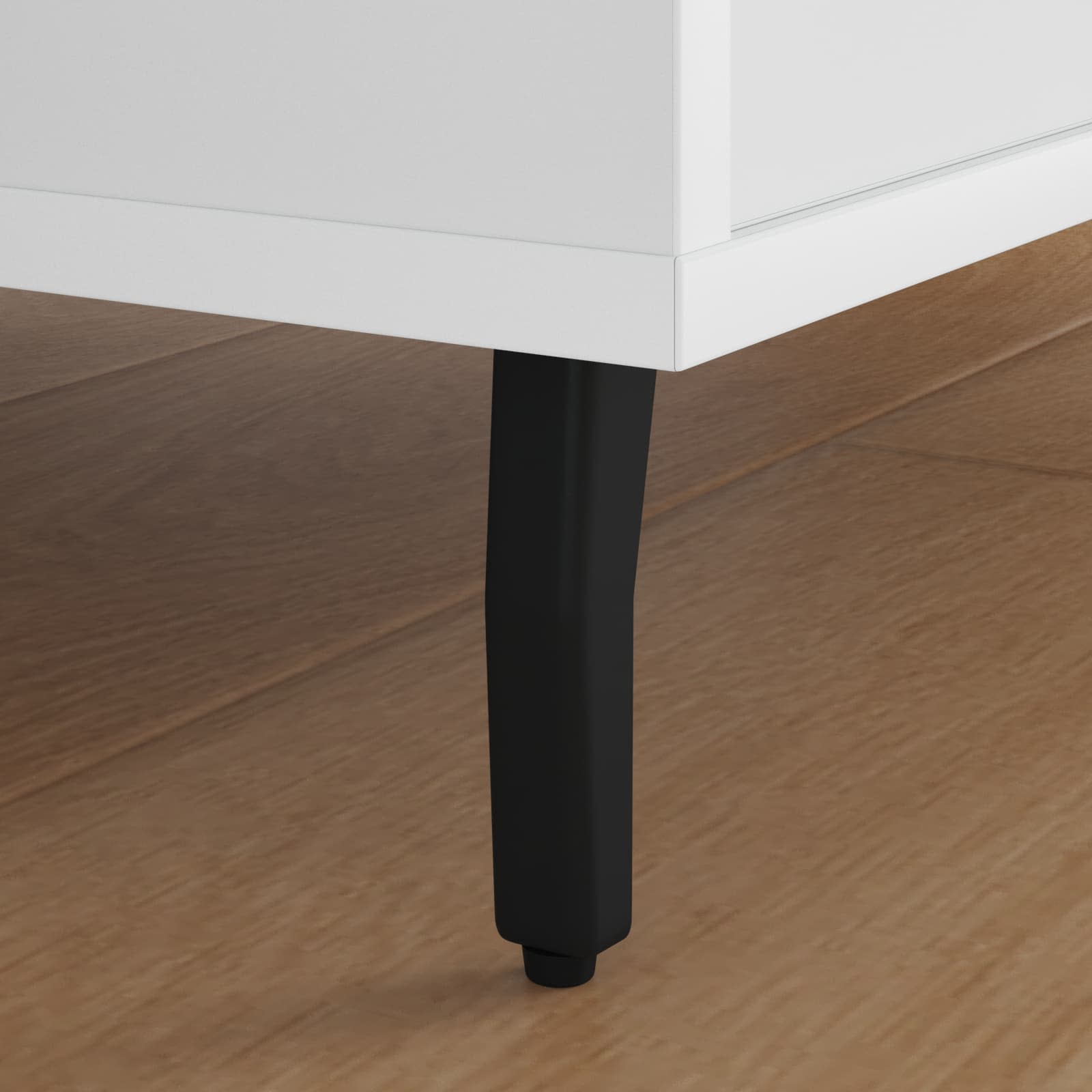 vidaXL Nogi Stojące 12 pcs Czarny 40 x 40 x 100 mm Żelazo