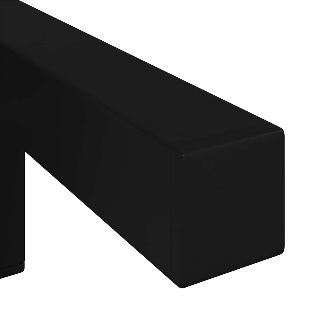 vidaXL Nogi Stojące 2 pcs Czarny 57 x 57 x 100 mm Żelazo