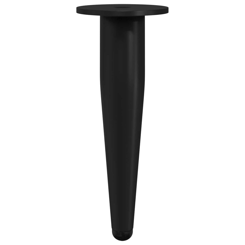 vidaXL Nóżki meblowe 2 pcs Czarny Ø 40 x 98 mm Żelazo