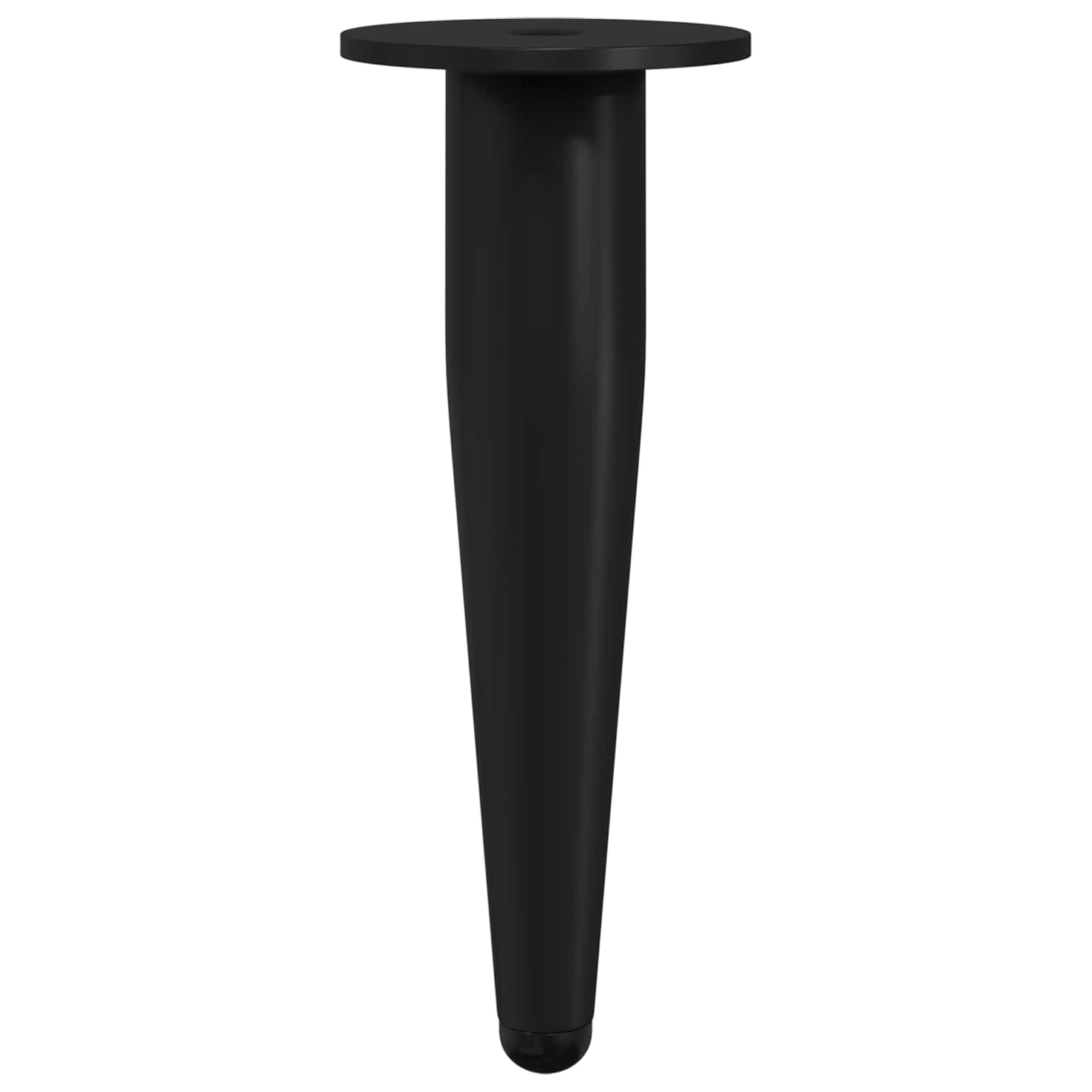 vidaXL Nóżki meblowe 2 pcs Czarny Ø 40 x 98 mm Żelazo