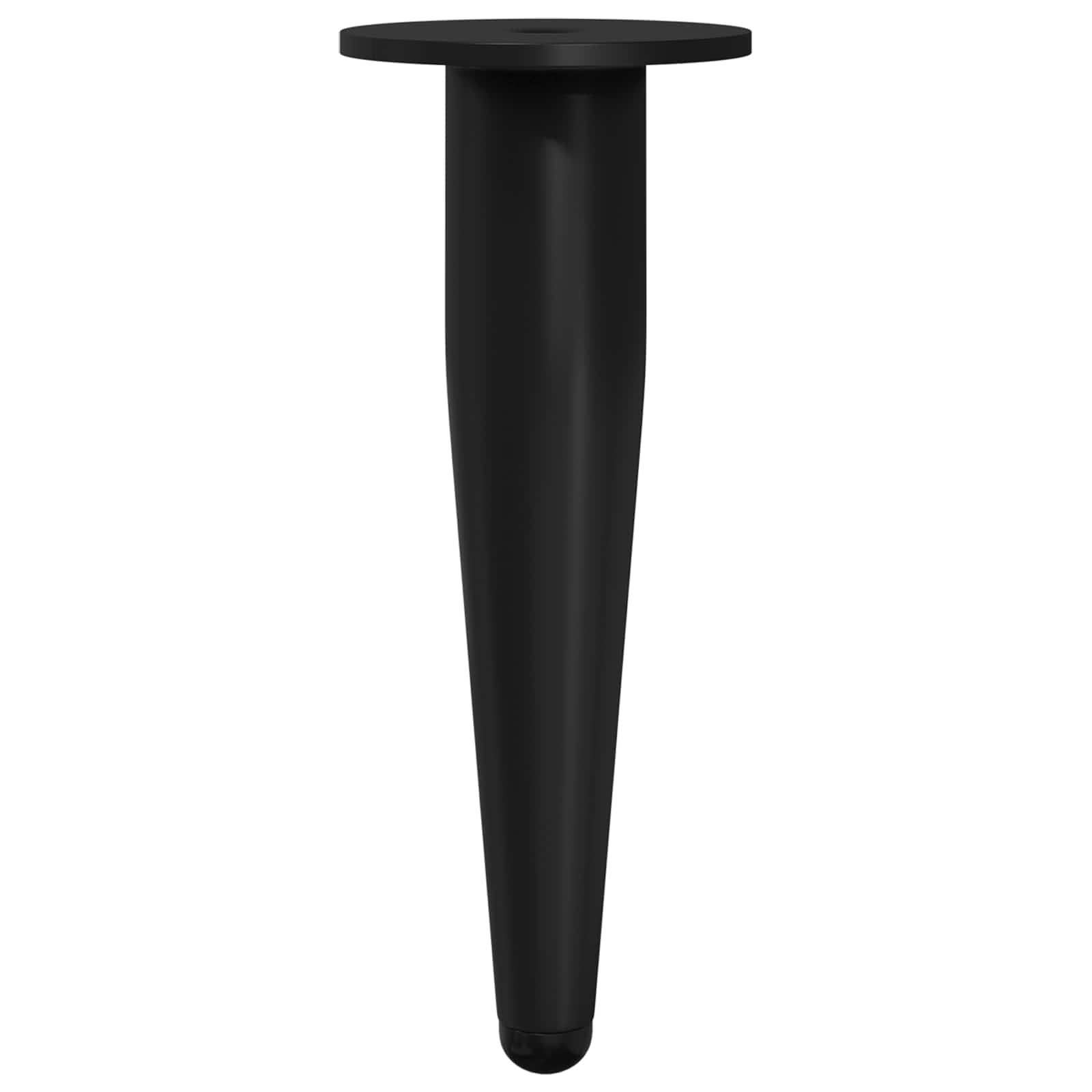 vidaXL Nóżki meblowe 2 pcs Czarny Ø 40 x 98 mm Żelazo