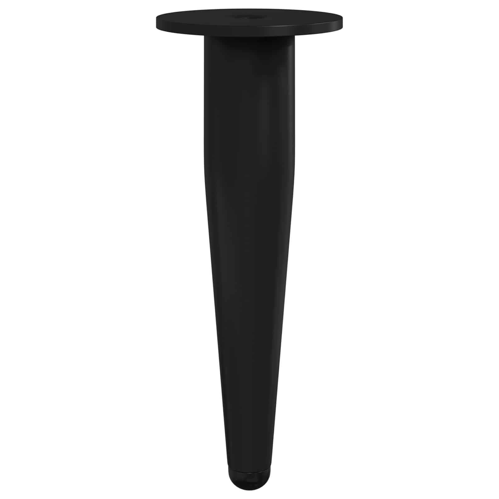 vidaXL Nóżki meblowe 2 pcs Czarny Ø 40 x 98 mm Żelazo