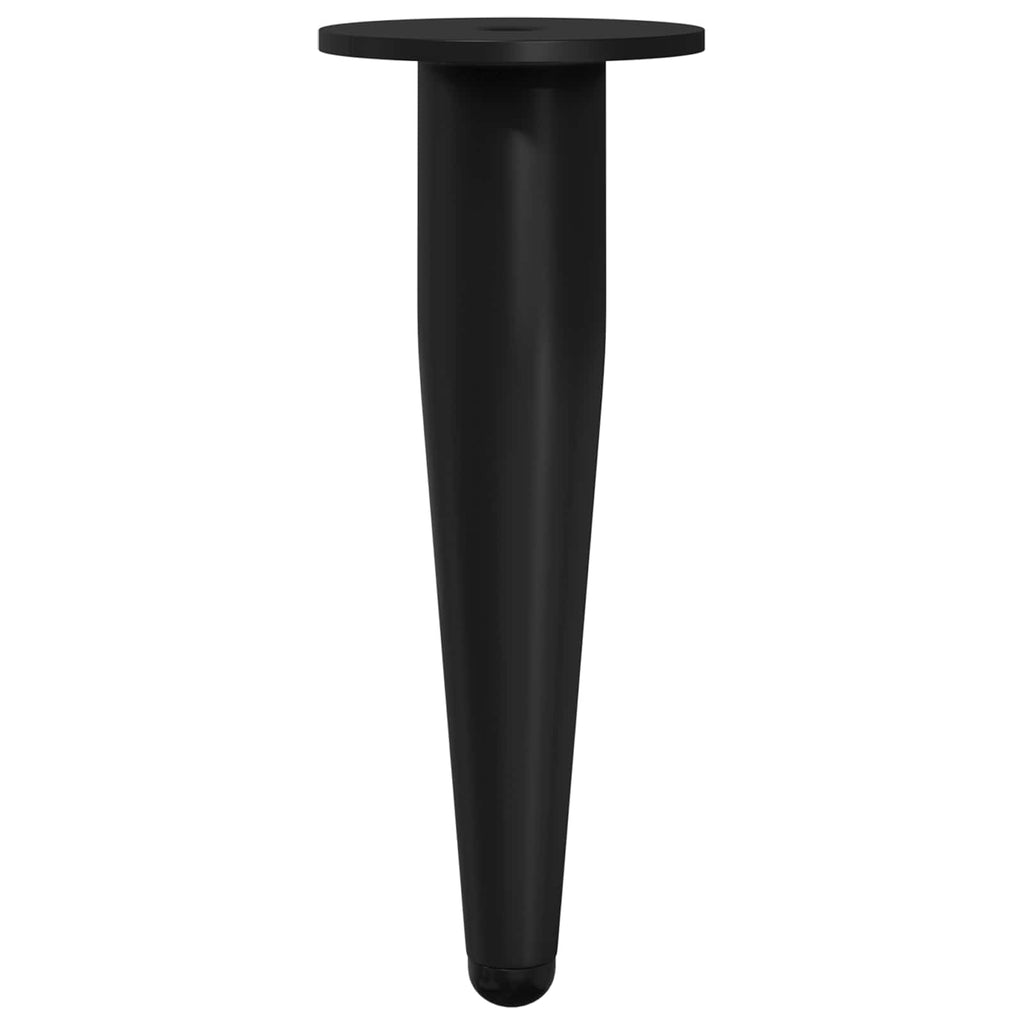 vidaXL Nóżki meblowe 12 pcs Czarny Ø 40 x 98 mm Żelazo