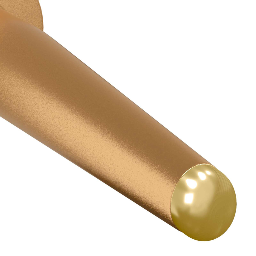vidaXL Nogi Stojące 2 szt. złoty 98 x 40 mm Żelazo