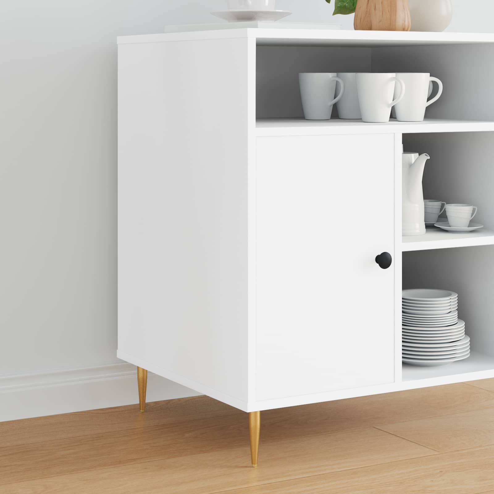 vidaXL Nogi Stojące 2 szt. złoty 98 x 40 mm Żelazo