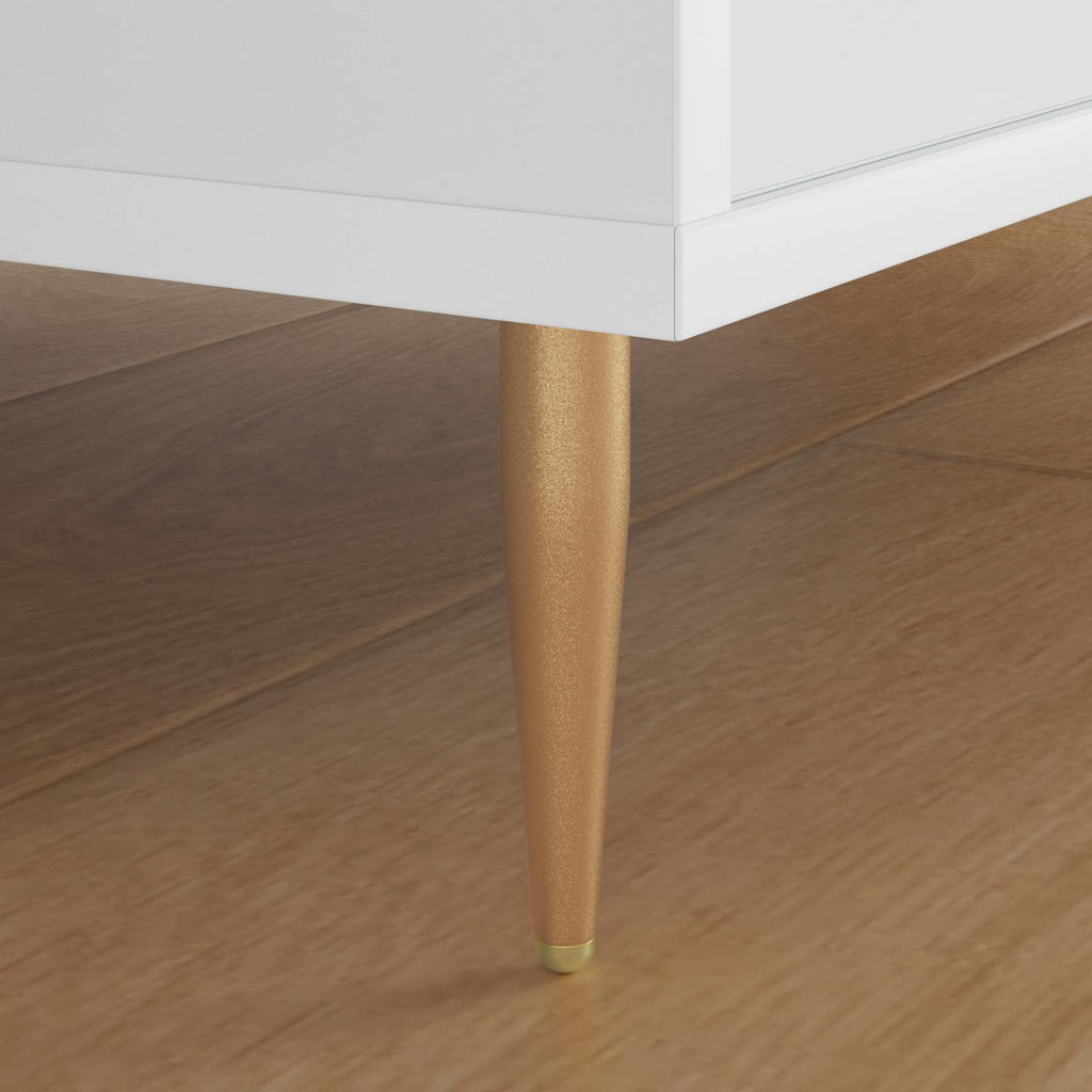 vidaXL Nogi Stojące 2 szt. złoty 98 x 40 mm Żelazo