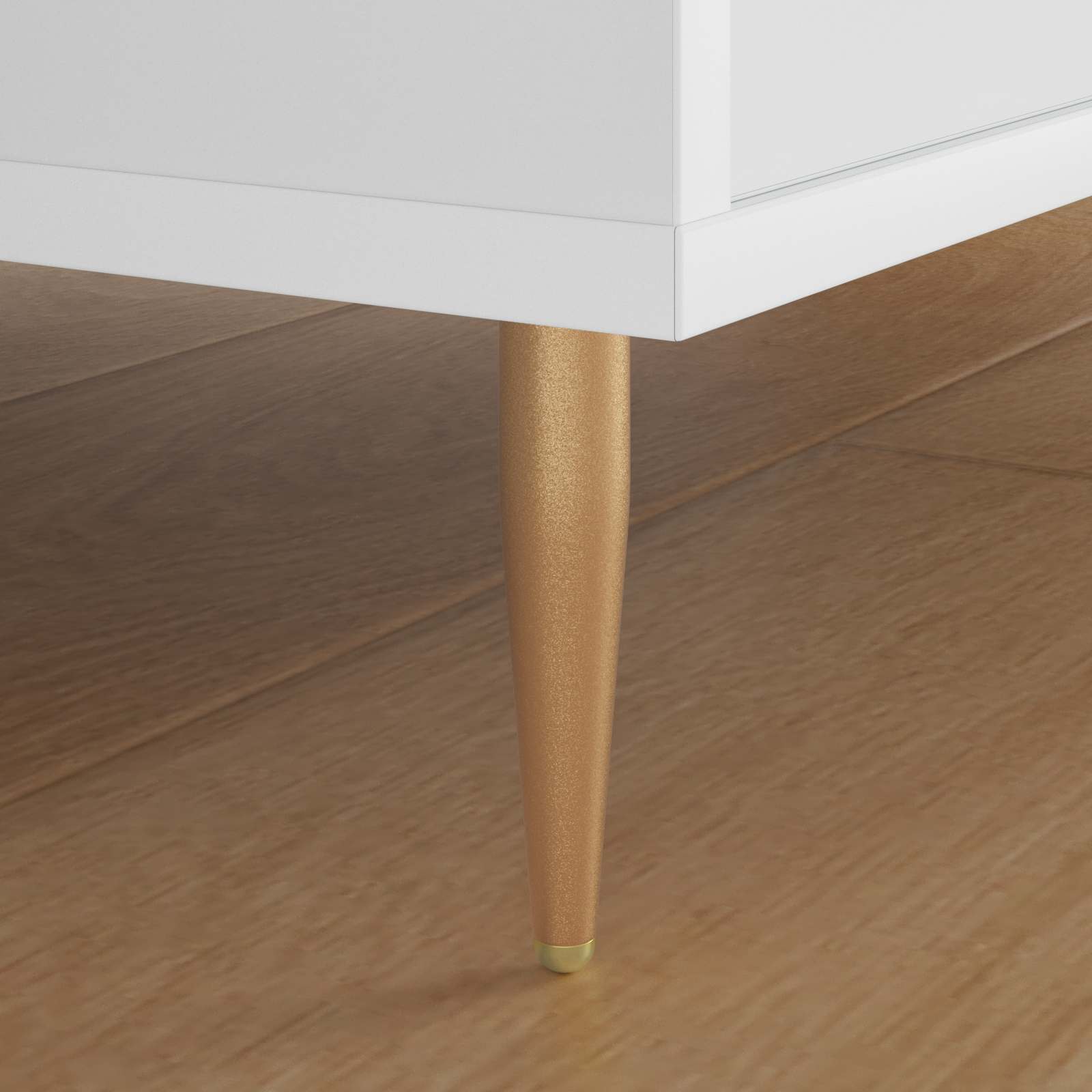 vidaXL Nogi Stojące 2 szt. złoty 98 x 40 mm Żelazo