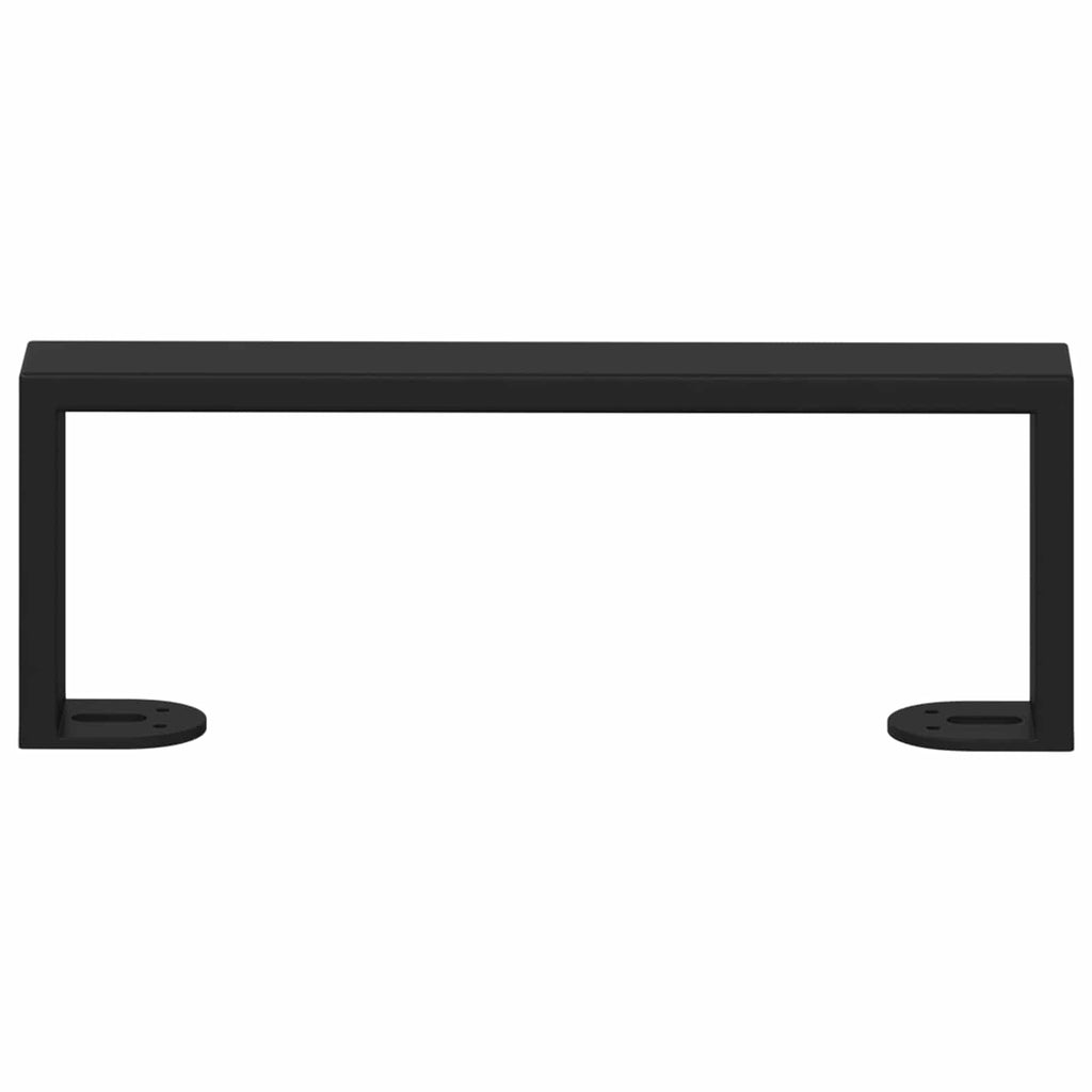 vidaXL Nóżki meblowe 12 pcs Czarny 281 x 40,5 x 100 mm Żelazo