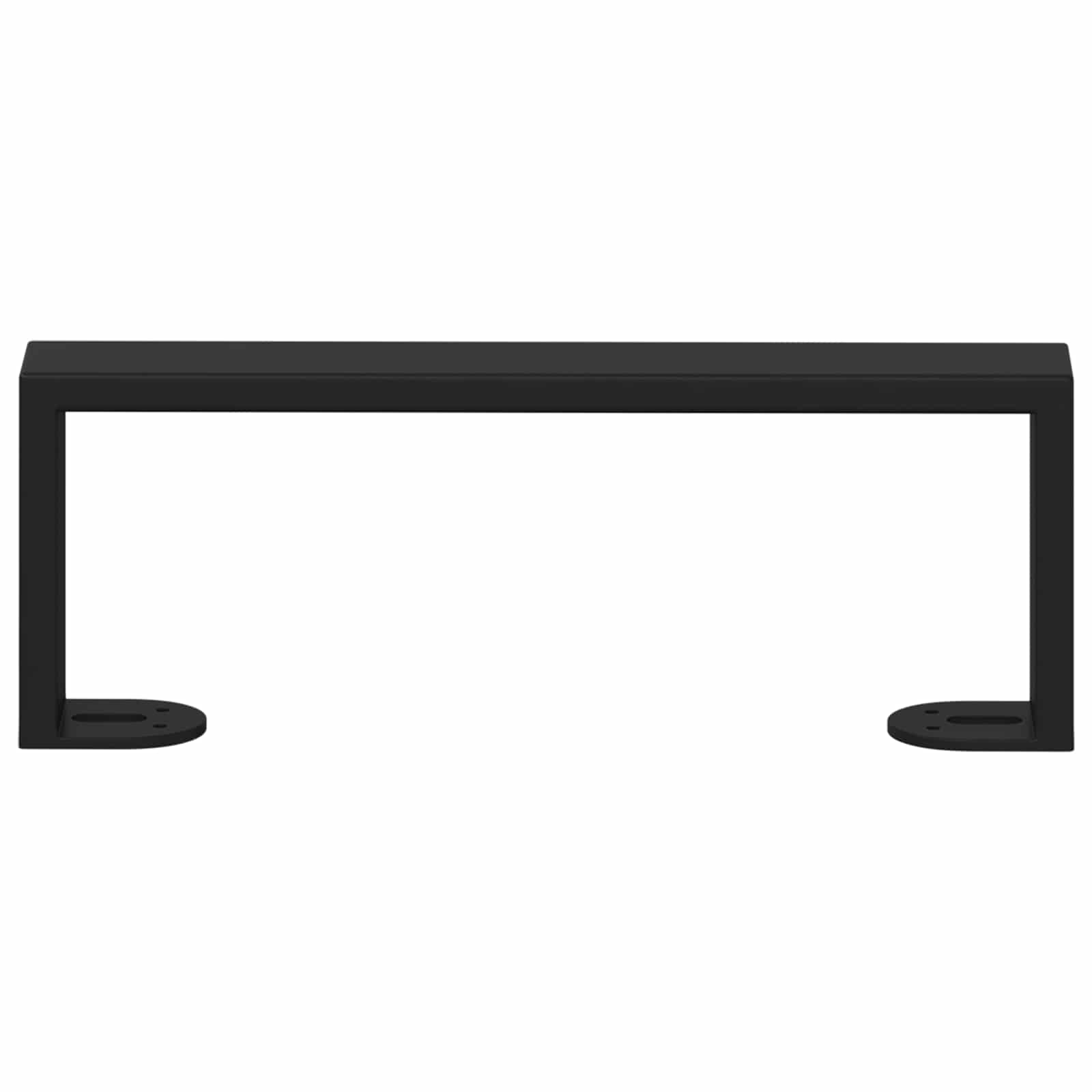 vidaXL Nóżki meblowe 12 pcs Czarny 281 x 40,5 x 100 mm Żelazo