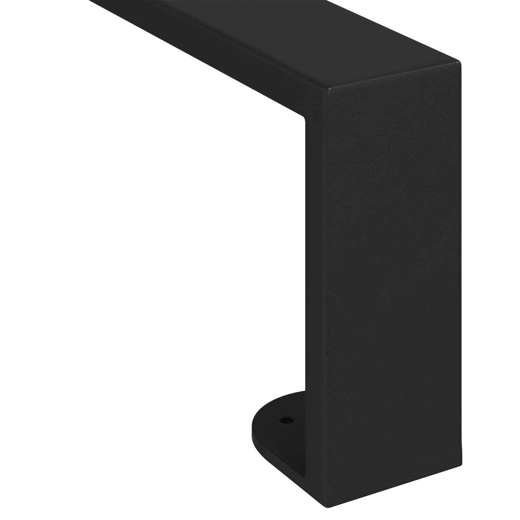 vidaXL Nóżki meblowe 12 pcs Czarny 311 x 40,5 x 100 mm Żelazo