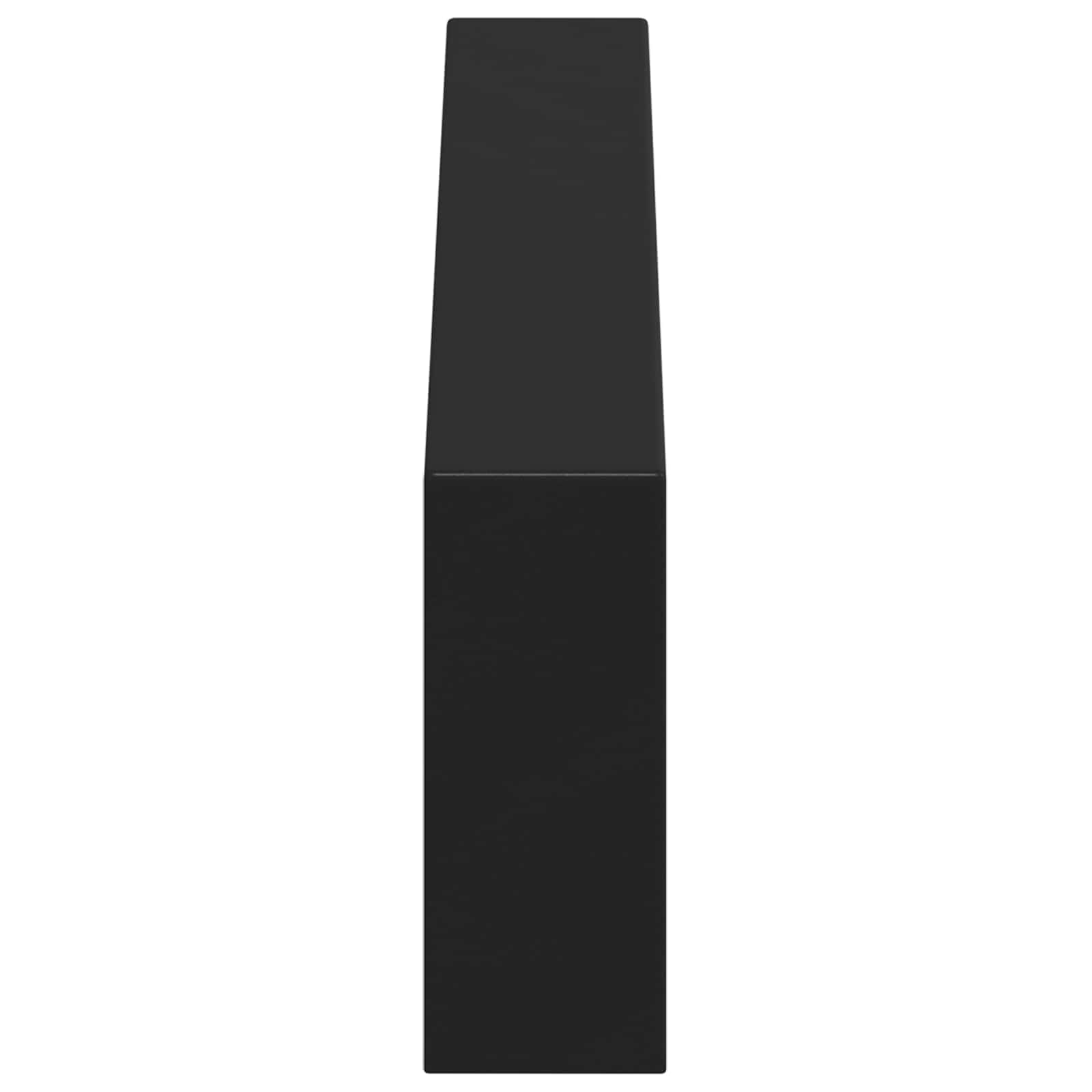 vidaXL Nóżki meblowe 12 pcs Czarny 311 x 40,5 x 100 mm Żelazo