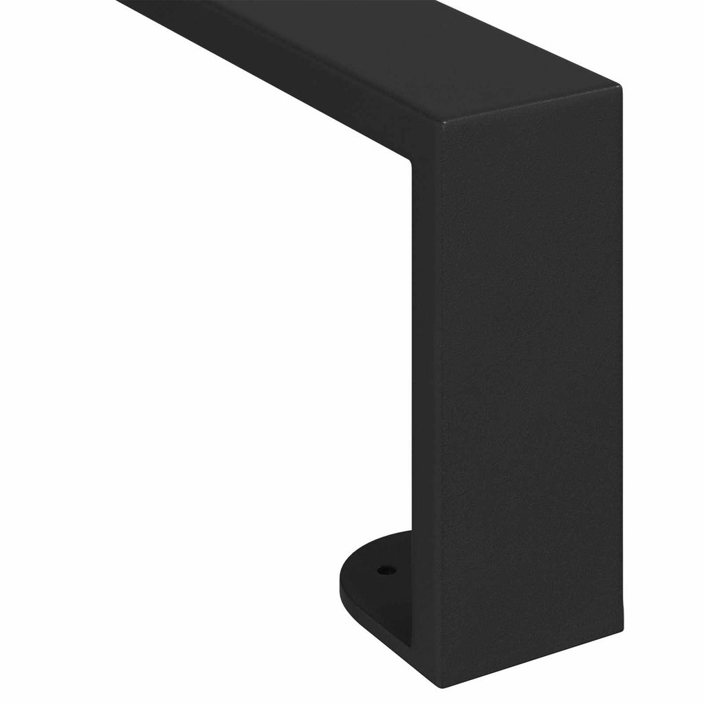 vidaXL Nóżki meblowe 12 pcs Czarny 341 x 40,5 x 100 mm Żelazo