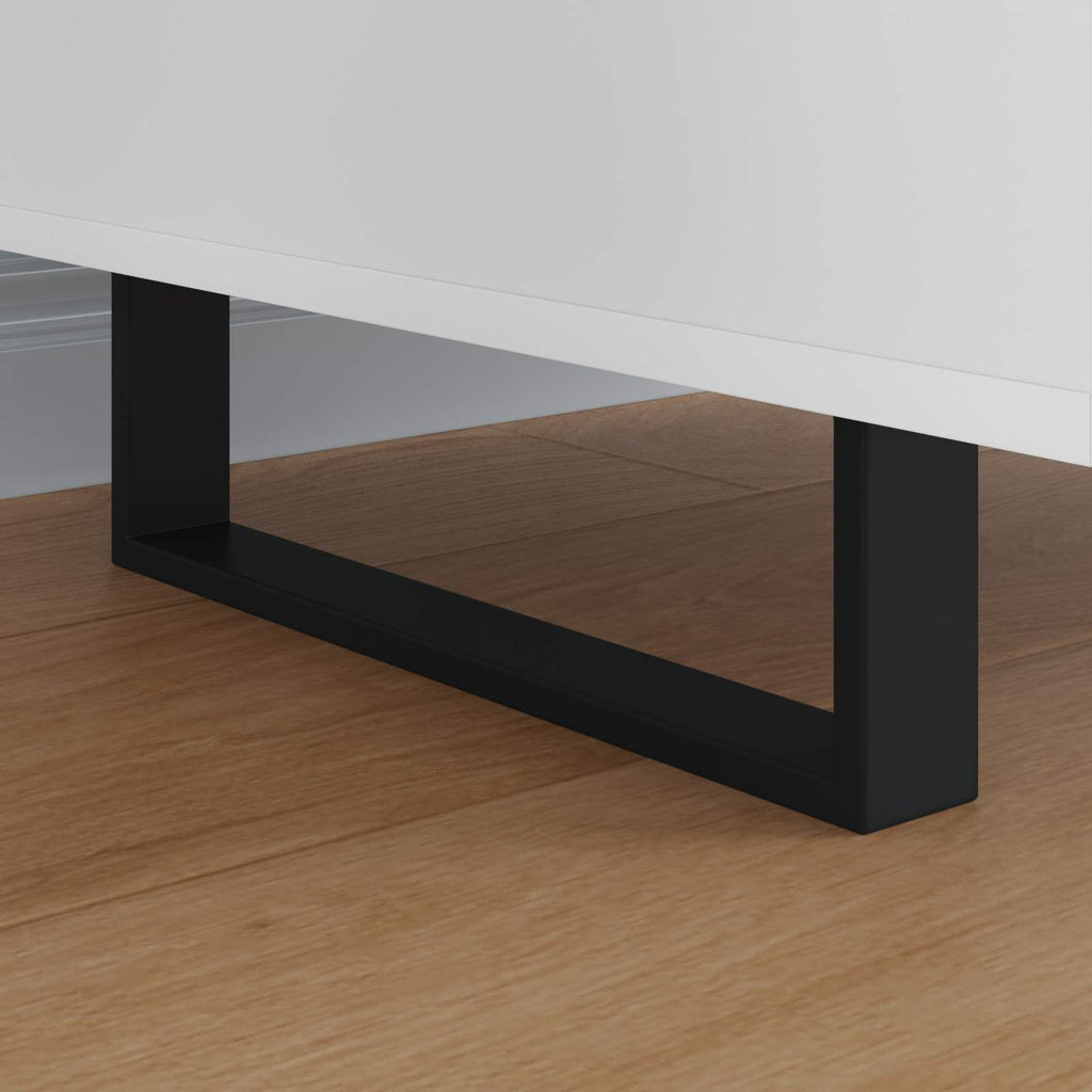 vidaXL Nóżki meblowe 12 pcs Czarny 341 x 40,5 x 100 mm Żelazo