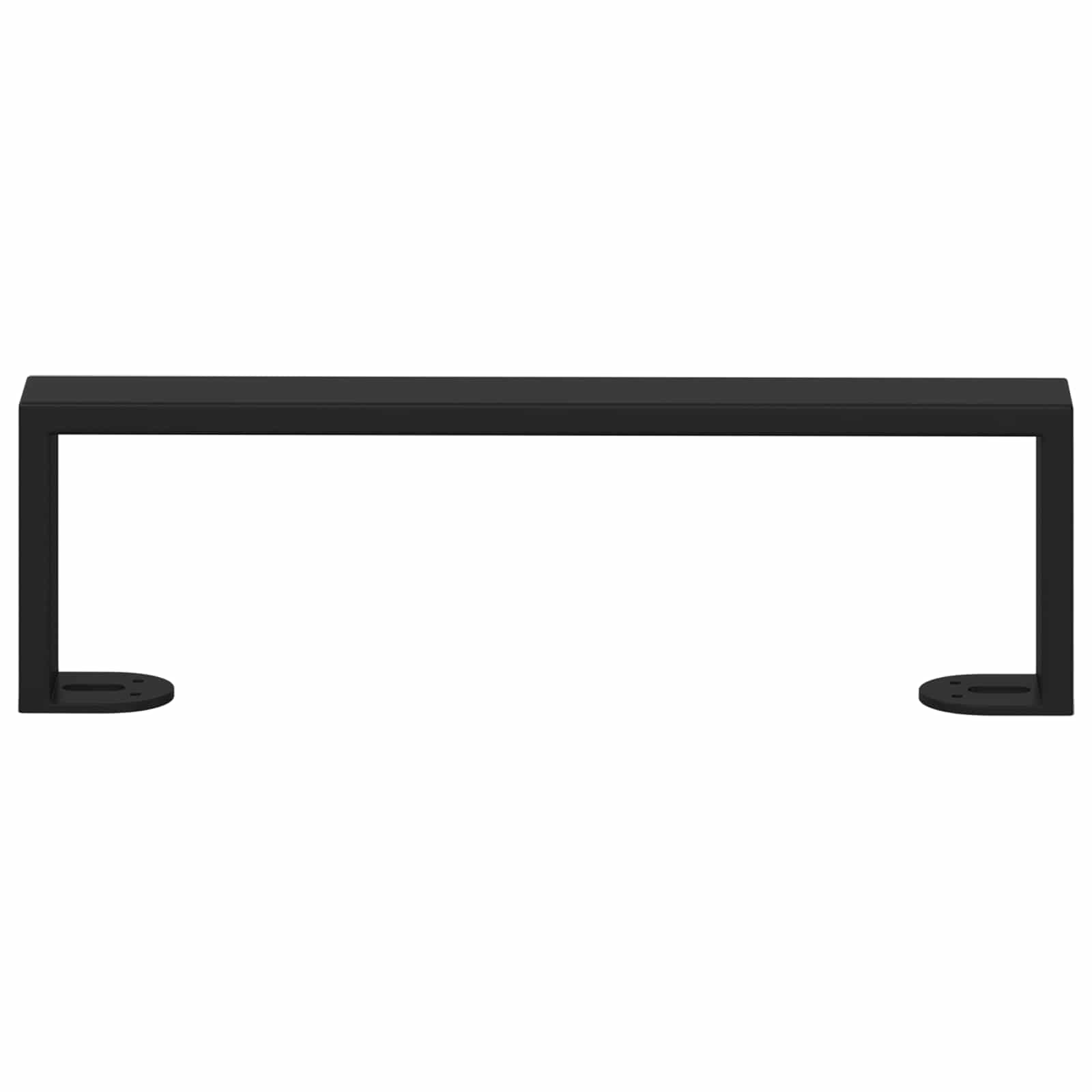 vidaXL Nóżki meblowe 12 pcs Czarny 341 x 40,5 x 100 mm Żelazo