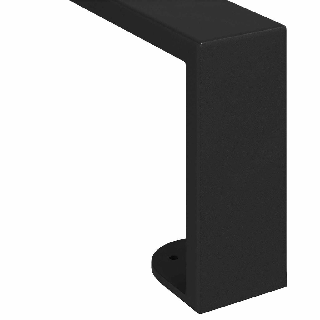 vidaXL Nóżki meblowe 12 pcs Czarny 436 x 40,5 x 100 mm Żelazo