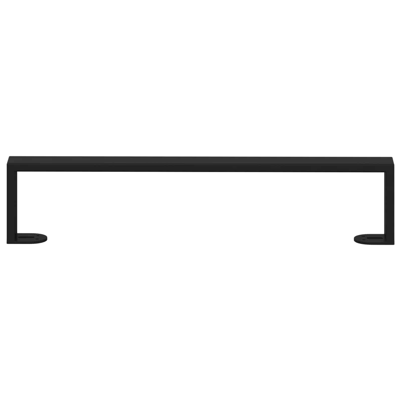vidaXL Nóżki meblowe 12 pcs Czarny 481 x 40,5 x 100 mm Żelazo