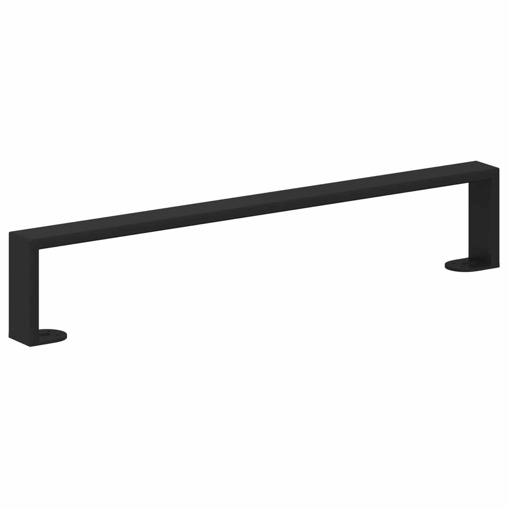 vidaXL Nóżki meblowe 2 pcs Czarny 546 x 40,5 x 100 mm Żelazo