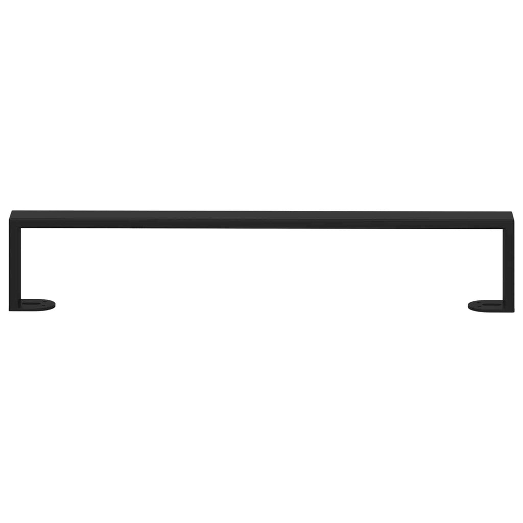 vidaXL Nóżki meblowe 2 pcs Czarny 546 x 40,5 x 100 mm Żelazo