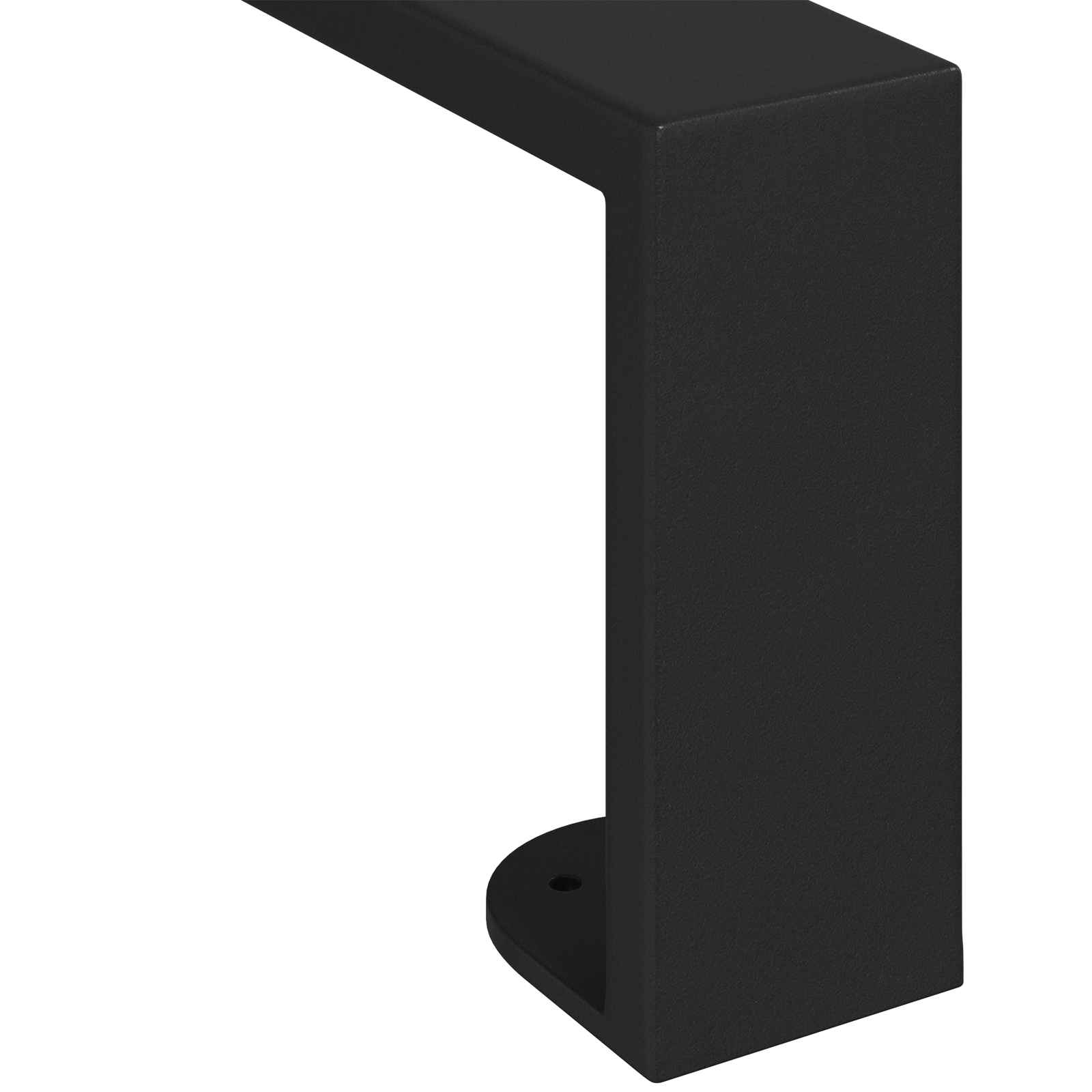 vidaXL Nóżki meblowe 12 pcs Czarny 546 x 40,5 x 100 mm Żelazo