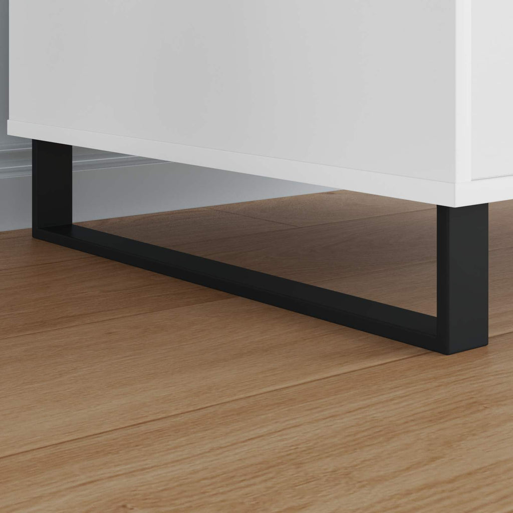 vidaXL Nóżki meblowe 12 pcs Czarny 546 x 40,5 x 100 mm Żelazo