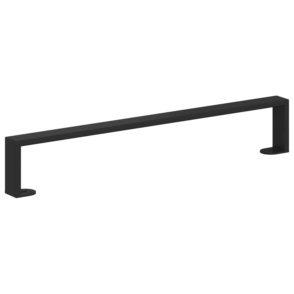 vidaXL Nóżki meblowe 2 pcs Czarny 596 x 40,5 x 100 mm Żelazo