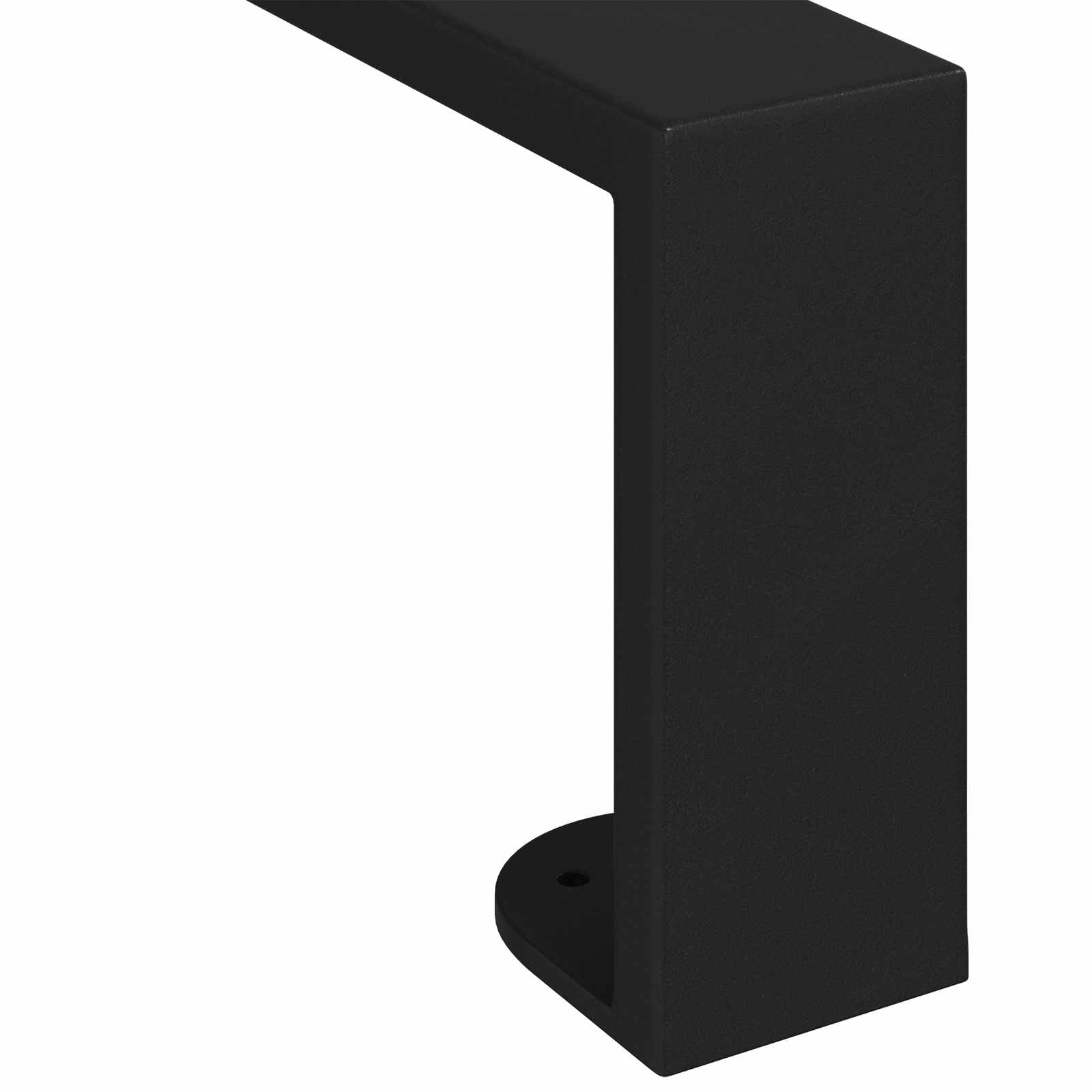 vidaXL Nóżki meblowe 12 pcs Czarny 596 x 40,5 x 100 mm Żelazo