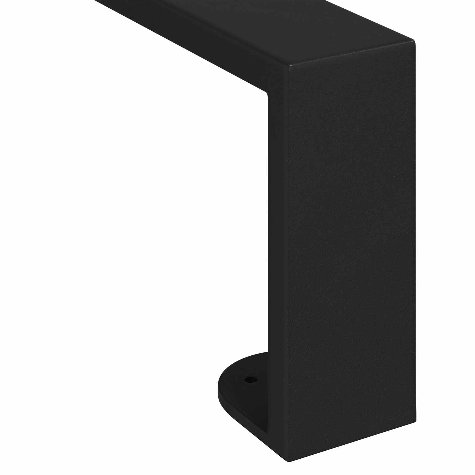 vidaXL Nóżki meblowe 2 pcs Czarny 796 x 40,5 x 100 mm Żelazo