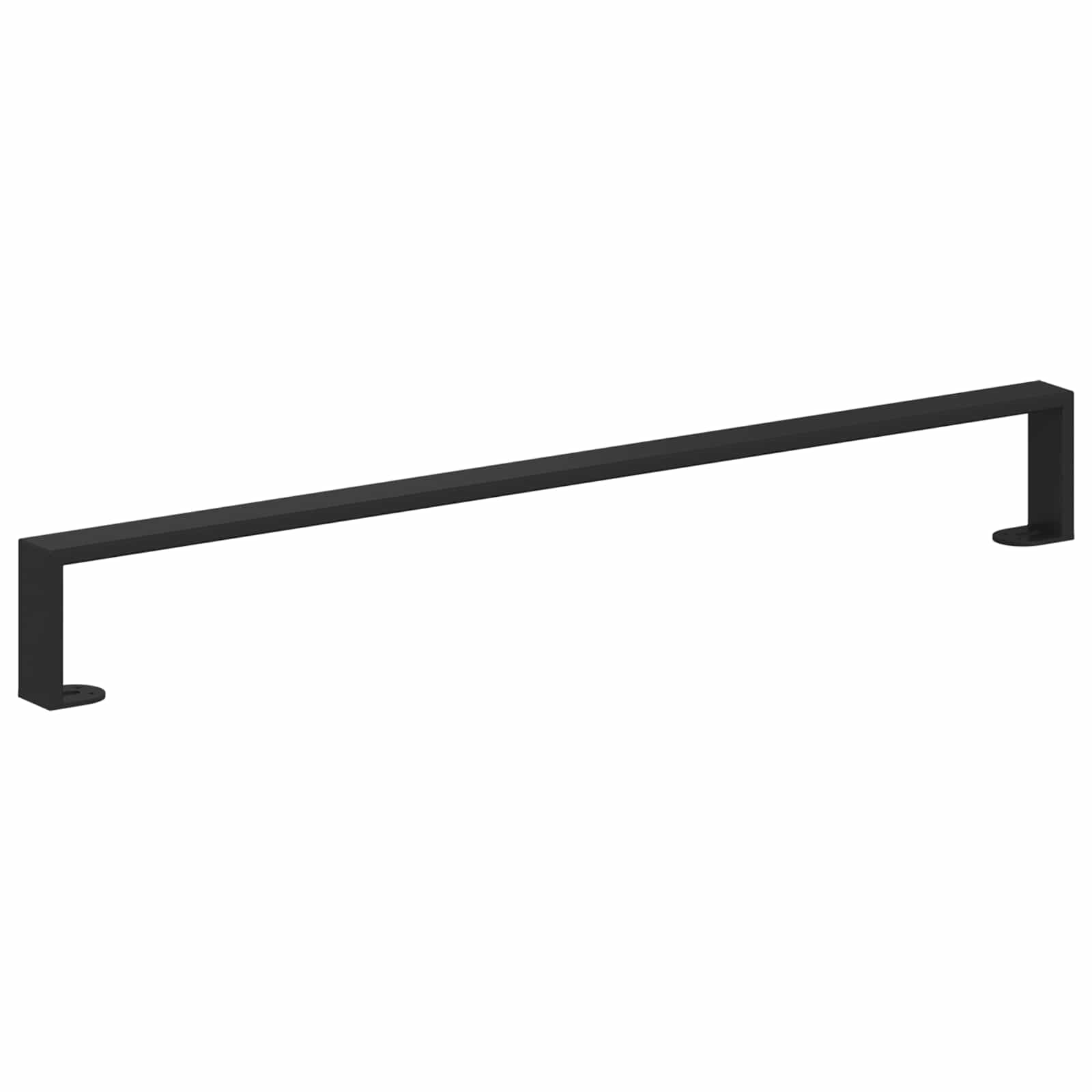 vidaXL Nóżki meblowe 2 pcs Czarny 796 x 40,5 x 100 mm Żelazo