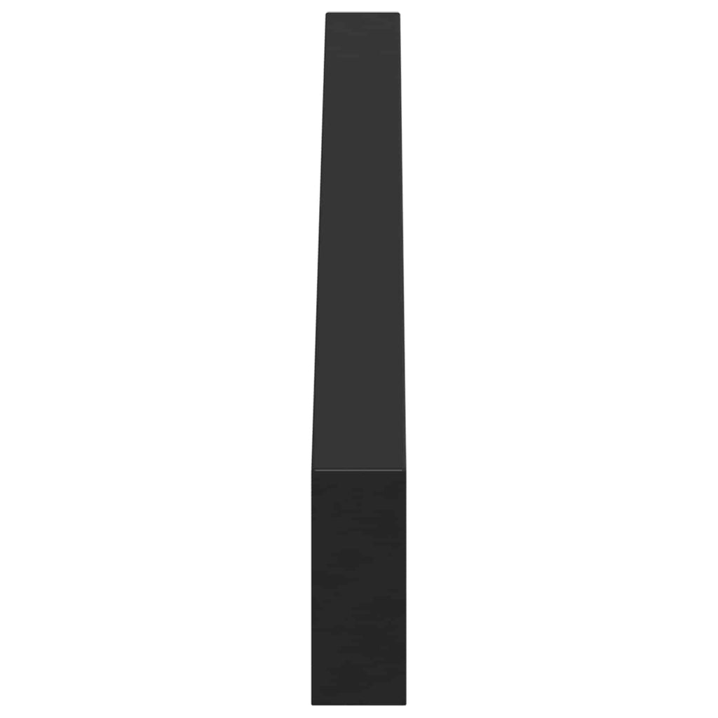 vidaXL Nóżki meblowe 2 pcs Czarny 796 x 40,5 x 100 mm Żelazo