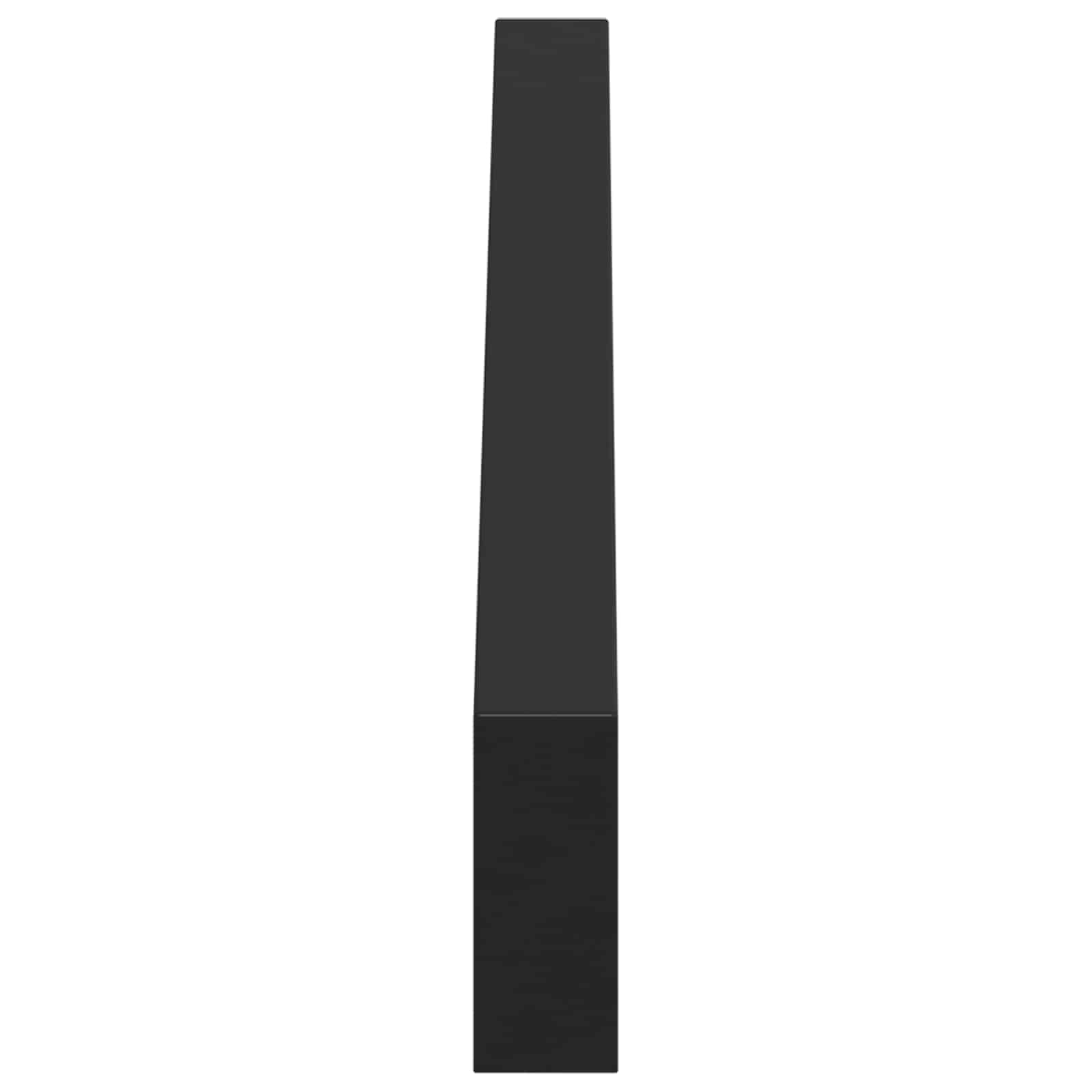 vidaXL Nóżki meblowe 2 pcs Czarny 796 x 40,5 x 100 mm Żelazo