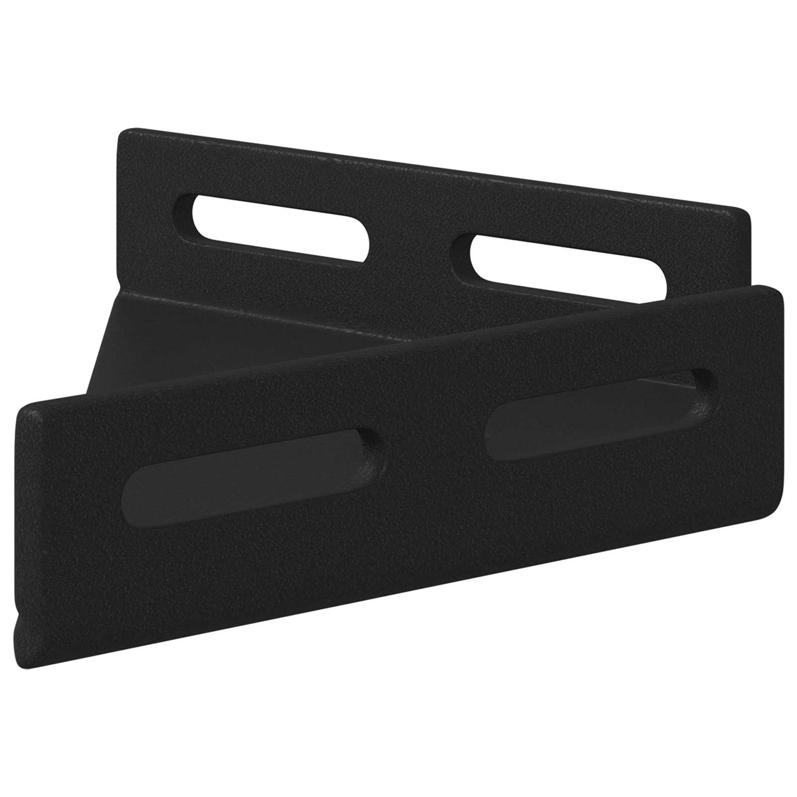 vidaXL Uchwyt narożny 2 pcs Czarny 138,5 x 50,5 x 16 mm Żelazo