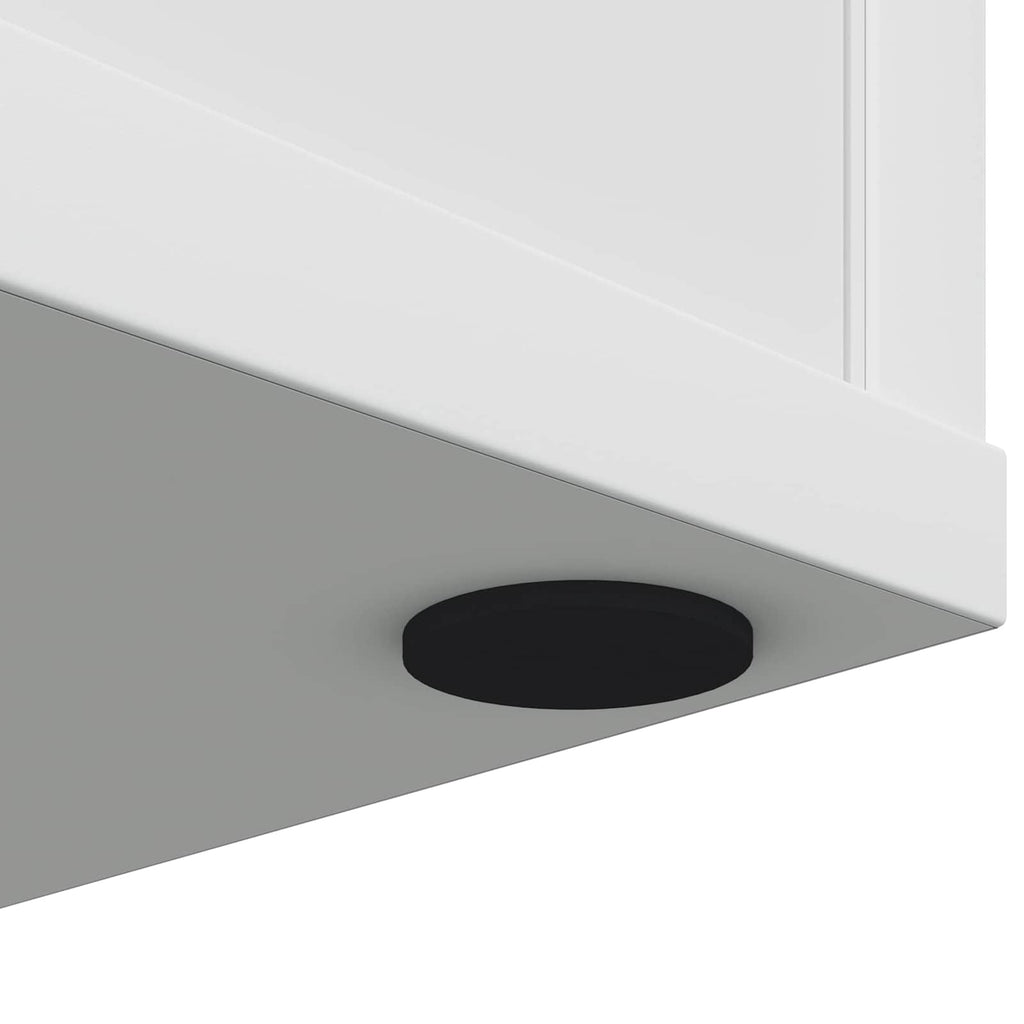 vidaXL Podkładki Na Nogi Mebli 2 pcs Czarny Ø 30 x 2 mm EVA