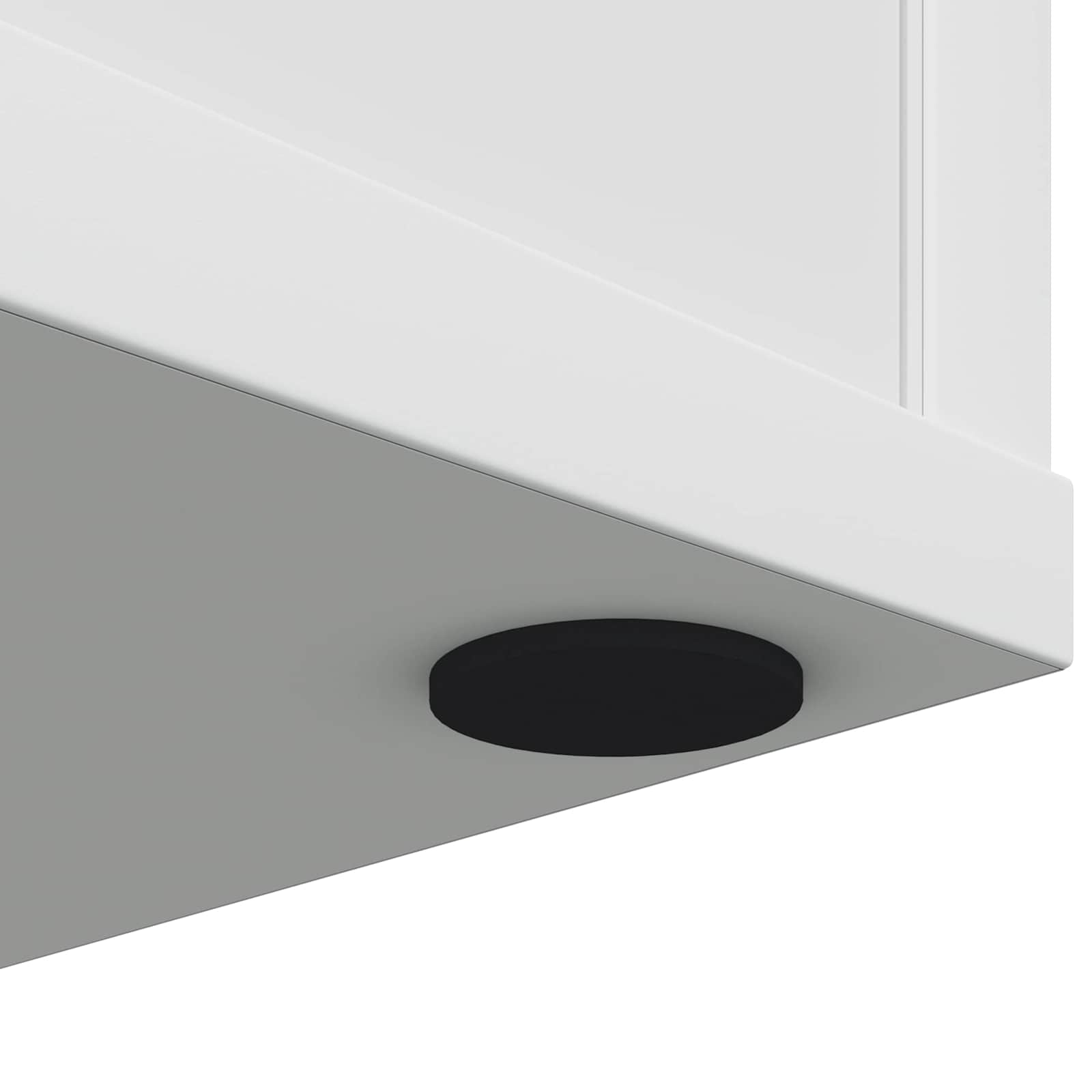 vidaXL Podkładki Na Nogi Mebli 2 pcs Czarny Ø 30 x 2 mm EVA