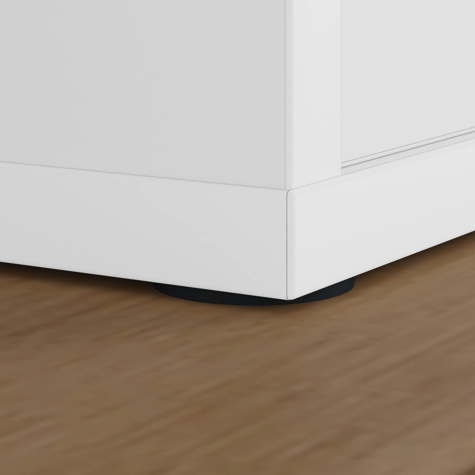 vidaXL Podkładki Na Nogi Mebli 2 pcs Czarny Ø 30 x 2 mm EVA