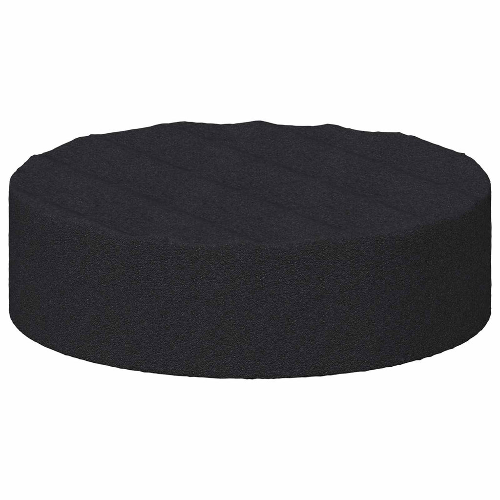 vidaXL Podkładki Na Nogi Mebli 2 pcs Czarny Ø 14 x 4 mm EVA