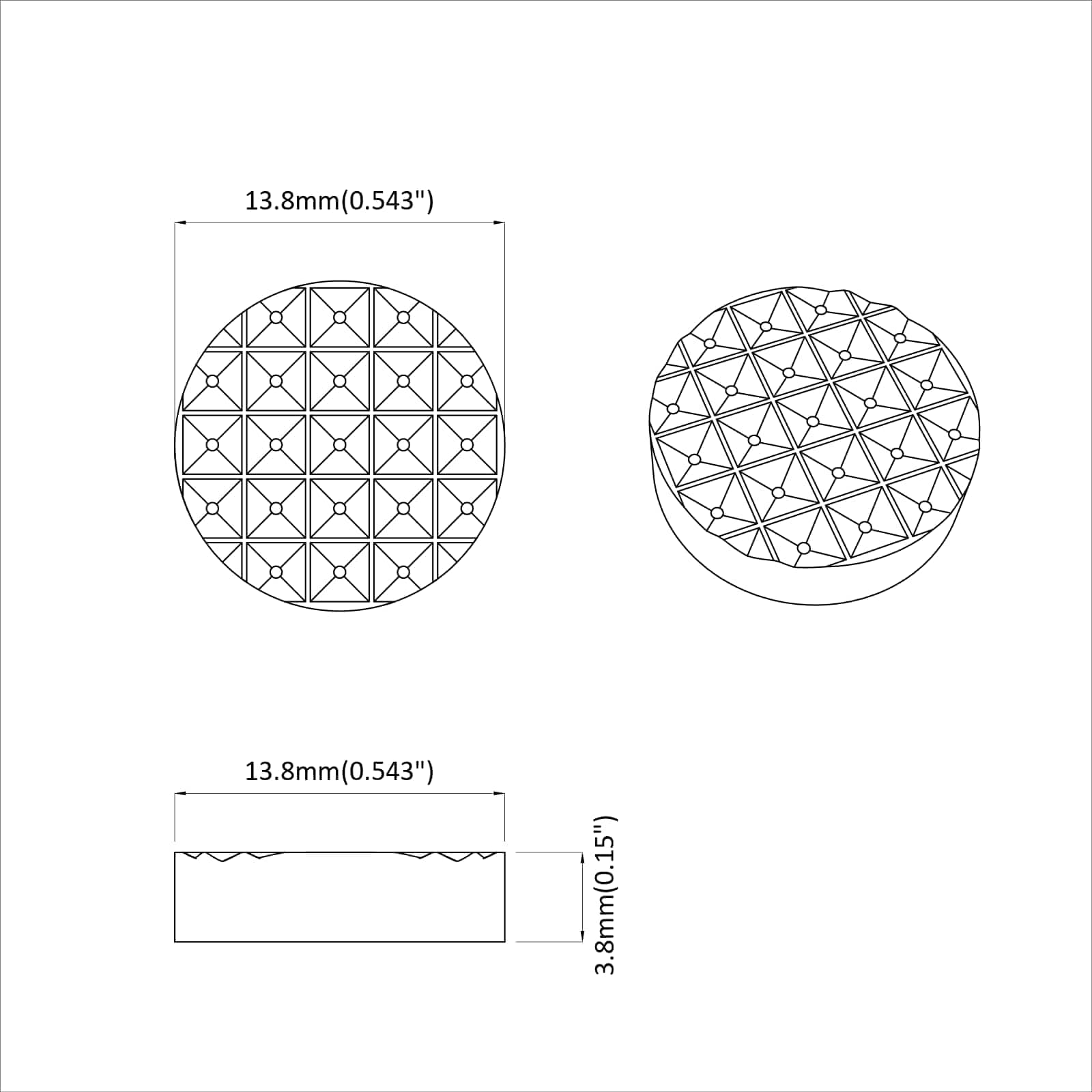 vidaXL Podkładki Na Nogi Mebli 2 pcs Czarny Ø 14 x 4 mm EVA